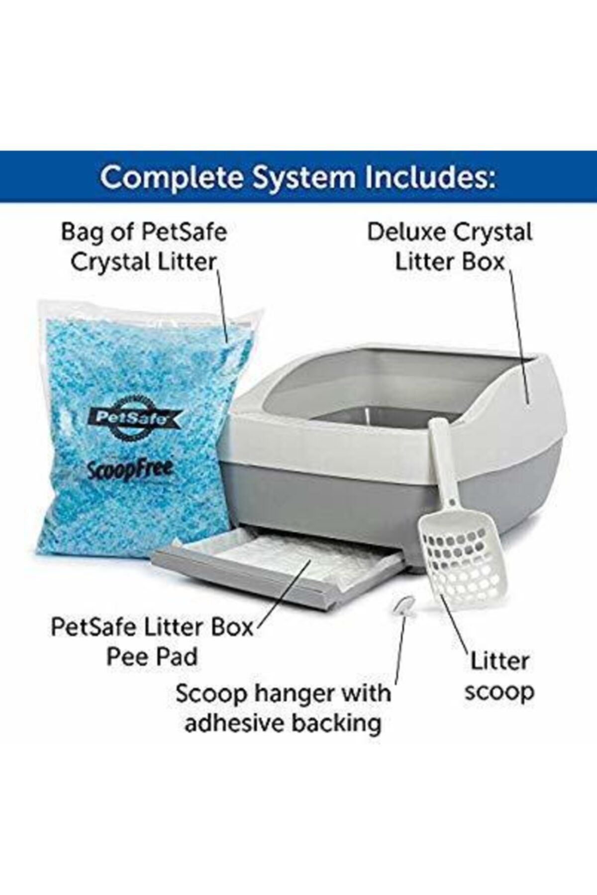 توالت سرپوشیده گربه پت‌سیف PetSafe Deluxe Pwm19-16770