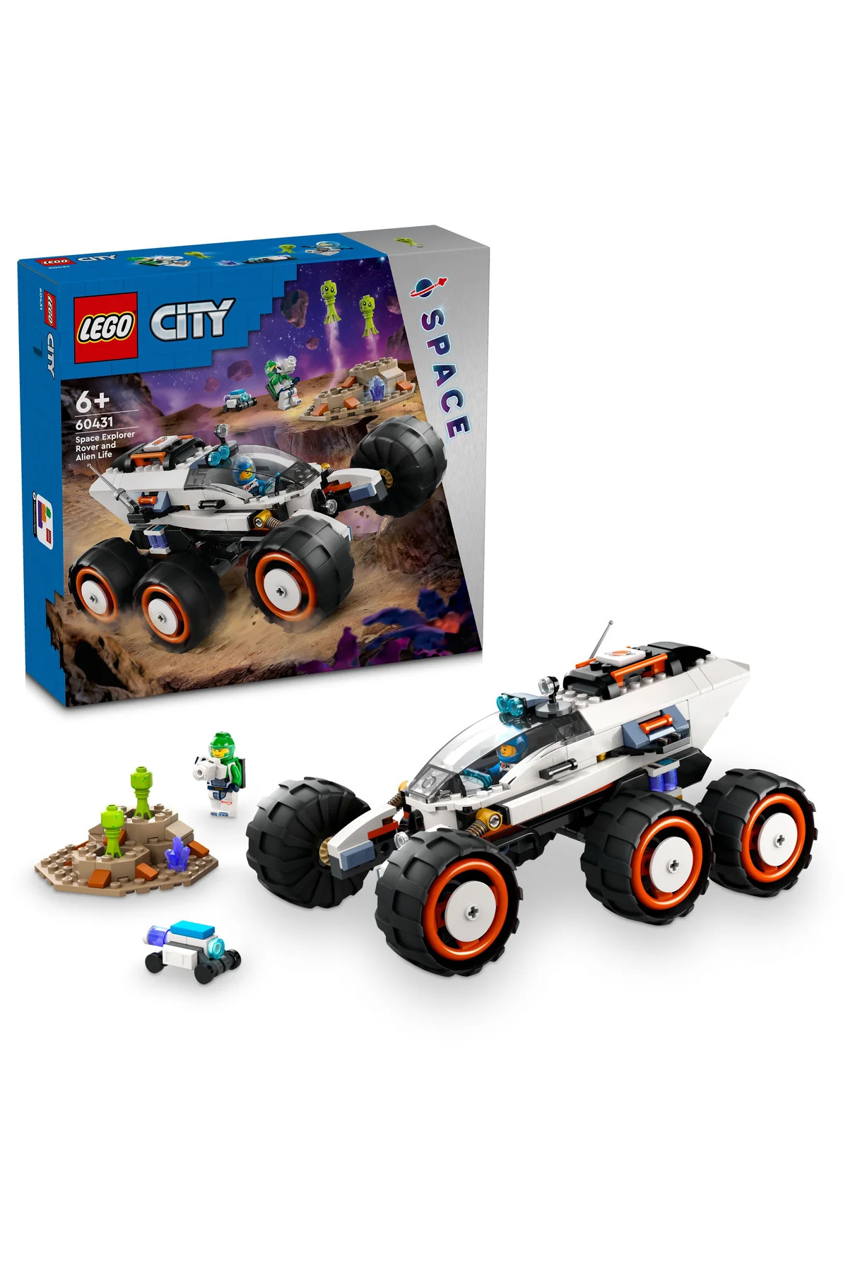 LEGO بازی ربات کاوش فضای شهر و موجودات بیگانه مجموعه ساخت و ساز 60431 بالای 6 سال (311 قطعه)