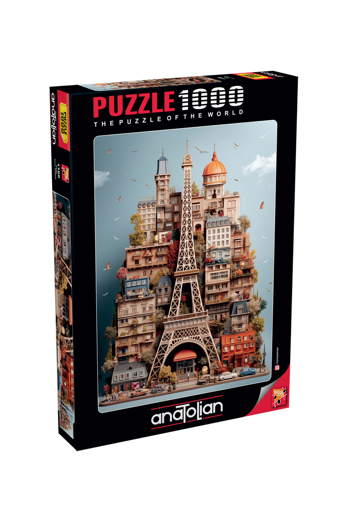 پازل اره منبت کاری مویی 1000 تکه ایفل 1168 از ترکیه Anatolian Puzzle