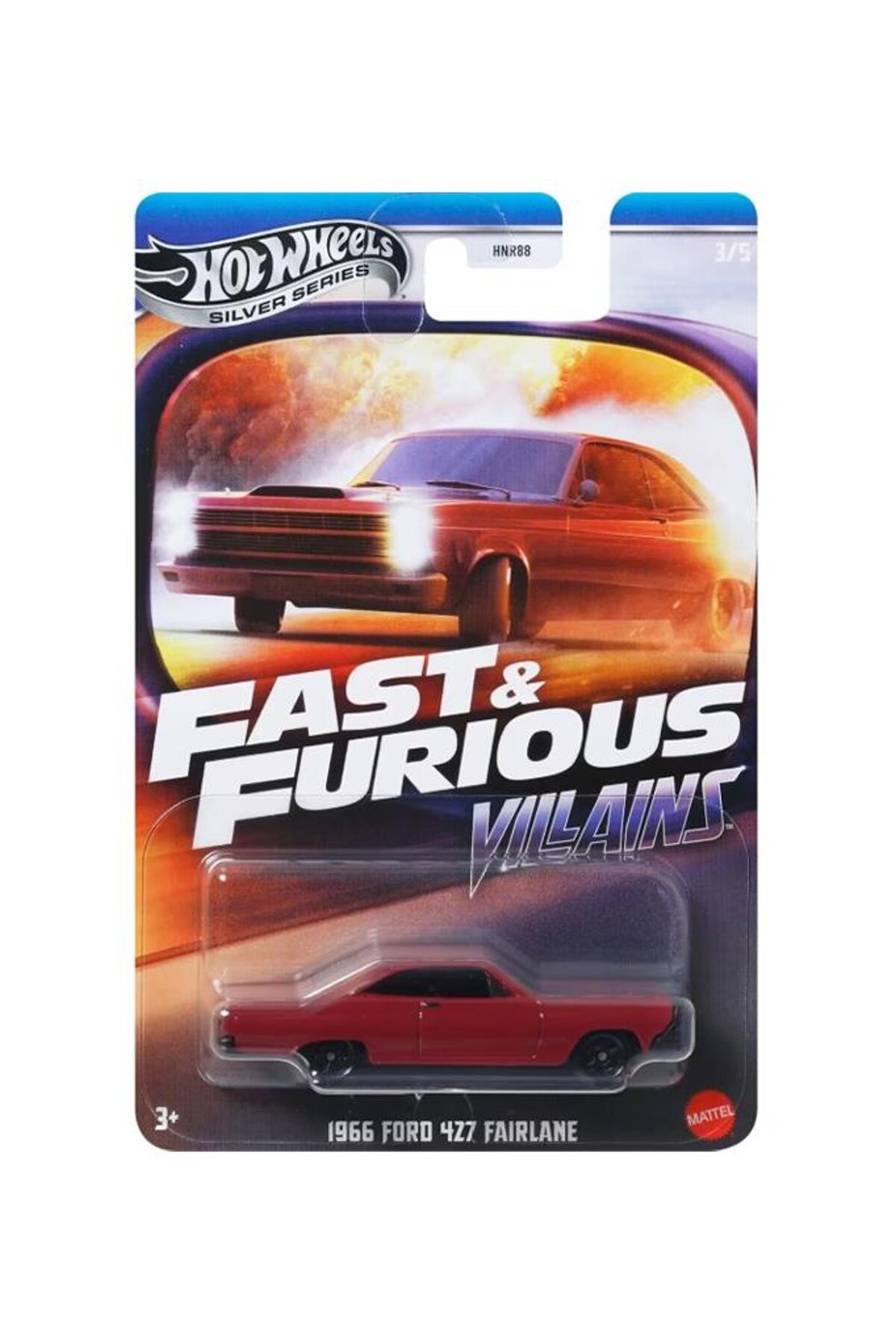 ماشین اسباب بازی FAST & FURIOUS VILLAINS 1966 FORD 427 FAIRLANE JBY36 از ترکیه HOT WHEELS