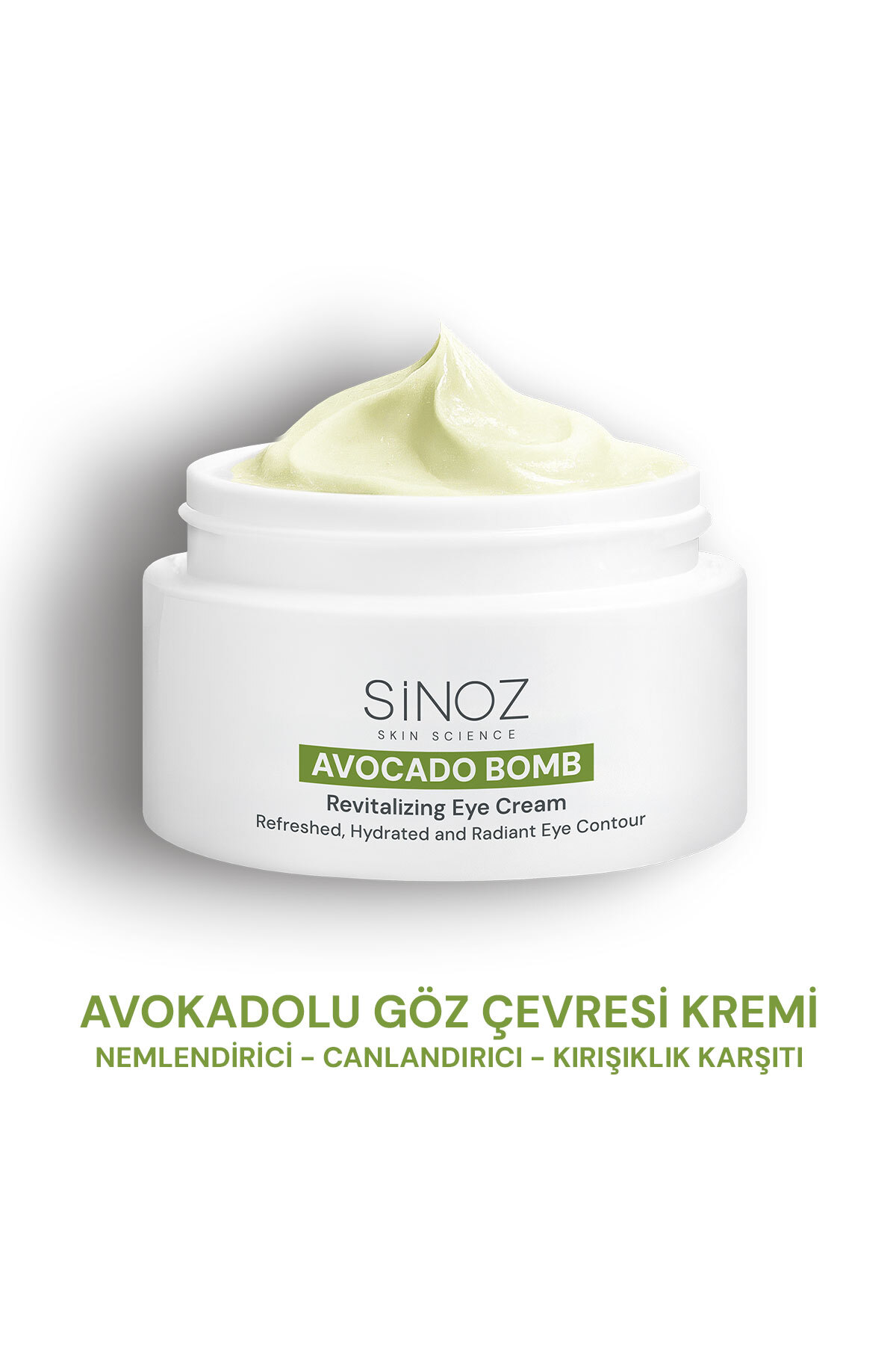 کرم دور چشم AVOCADO BOMB مرطوب کننده احیا ضد چروک 15 میلی لیتری Sinoz