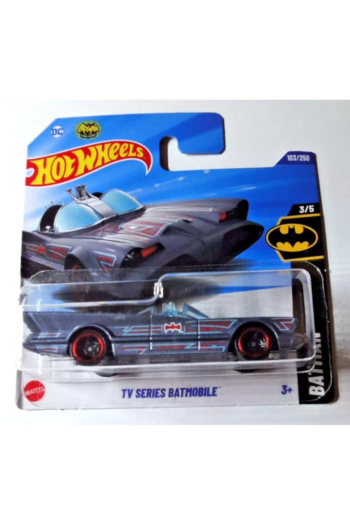 ماشین اسباب بازی سری تلویزیونی BATMOBILE 2025 BATMAN SERIES 1:64 CAR MODEL 3 5 از ترکیه HOT WHEELS