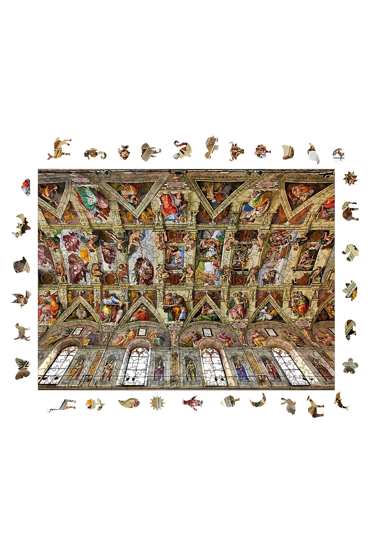پازل چوبی کلیسای سیستین 450 قطعه 29X39 سانتی متر از ترکیه WePuzzleUp
