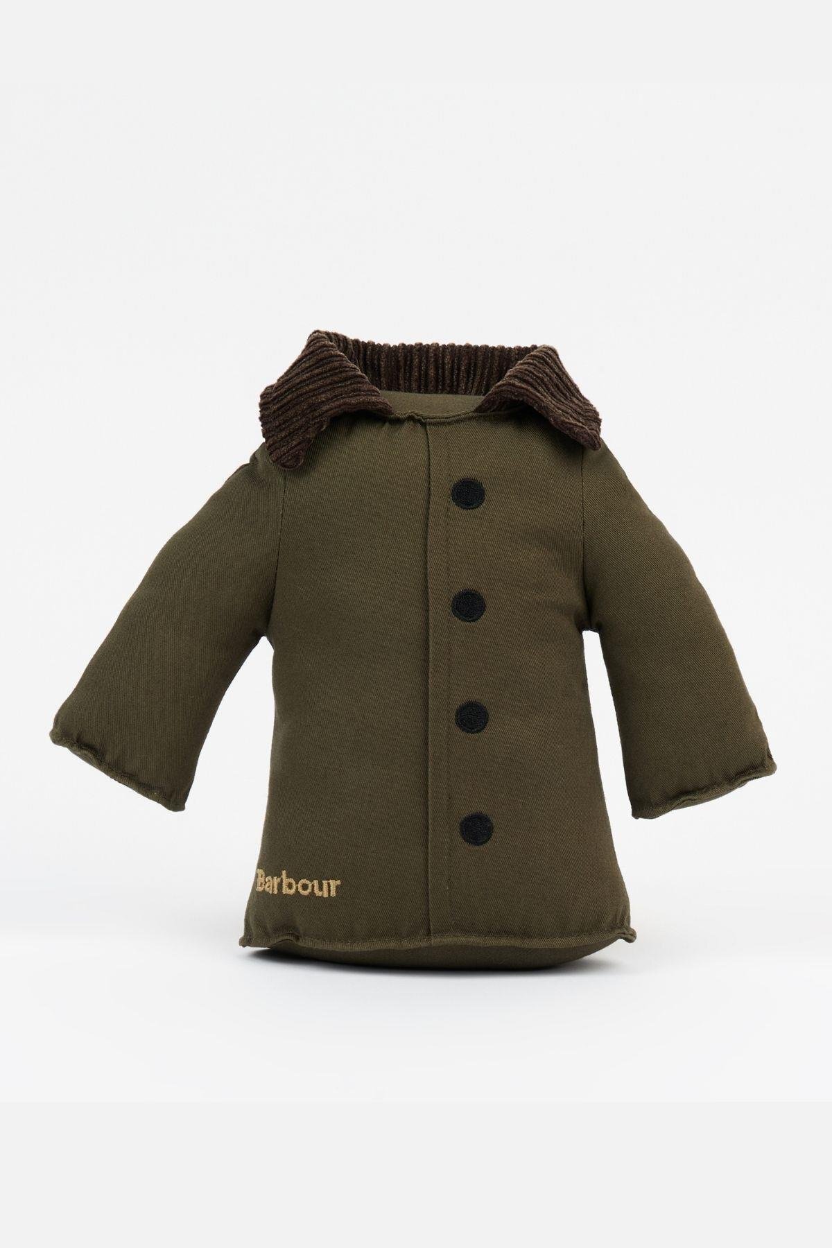 اسباب‌بازی سگ طرح کاپشن باربور Barbour، مدل DAC0072-823، سبز زیتونی