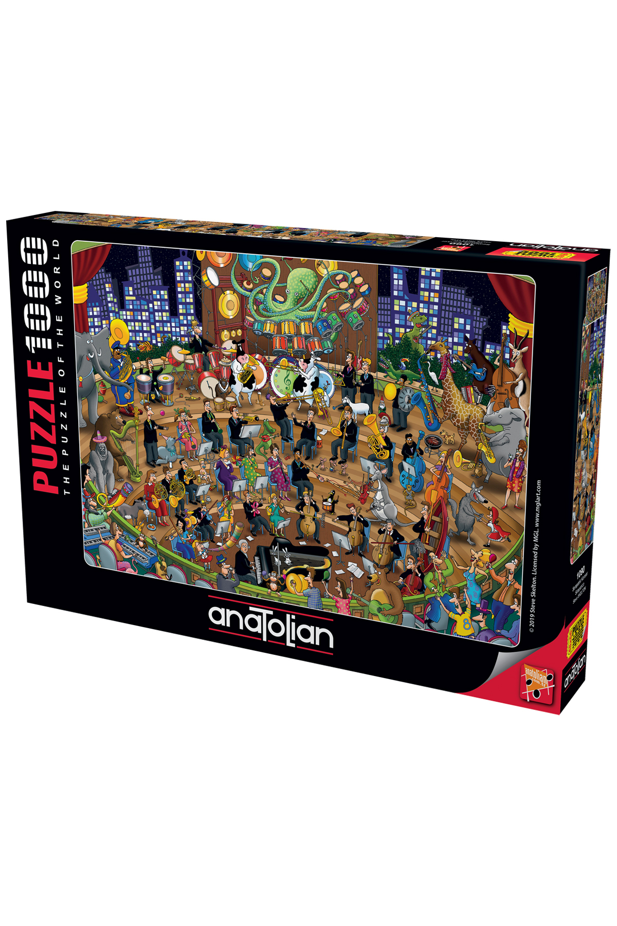 پازل اره منبت کاری مویی 1000 قطعه کنسرت سمپاتیک 1090 از ترکیه Anatolian Puzzle