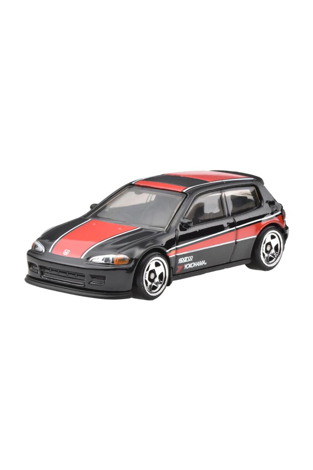 ماشین اسباب بازی خودروهای طرح دار صحنه خیابان دهه 90 92 HONDA CIVIC EC JCB56 از ترکیه HOT WHEELS