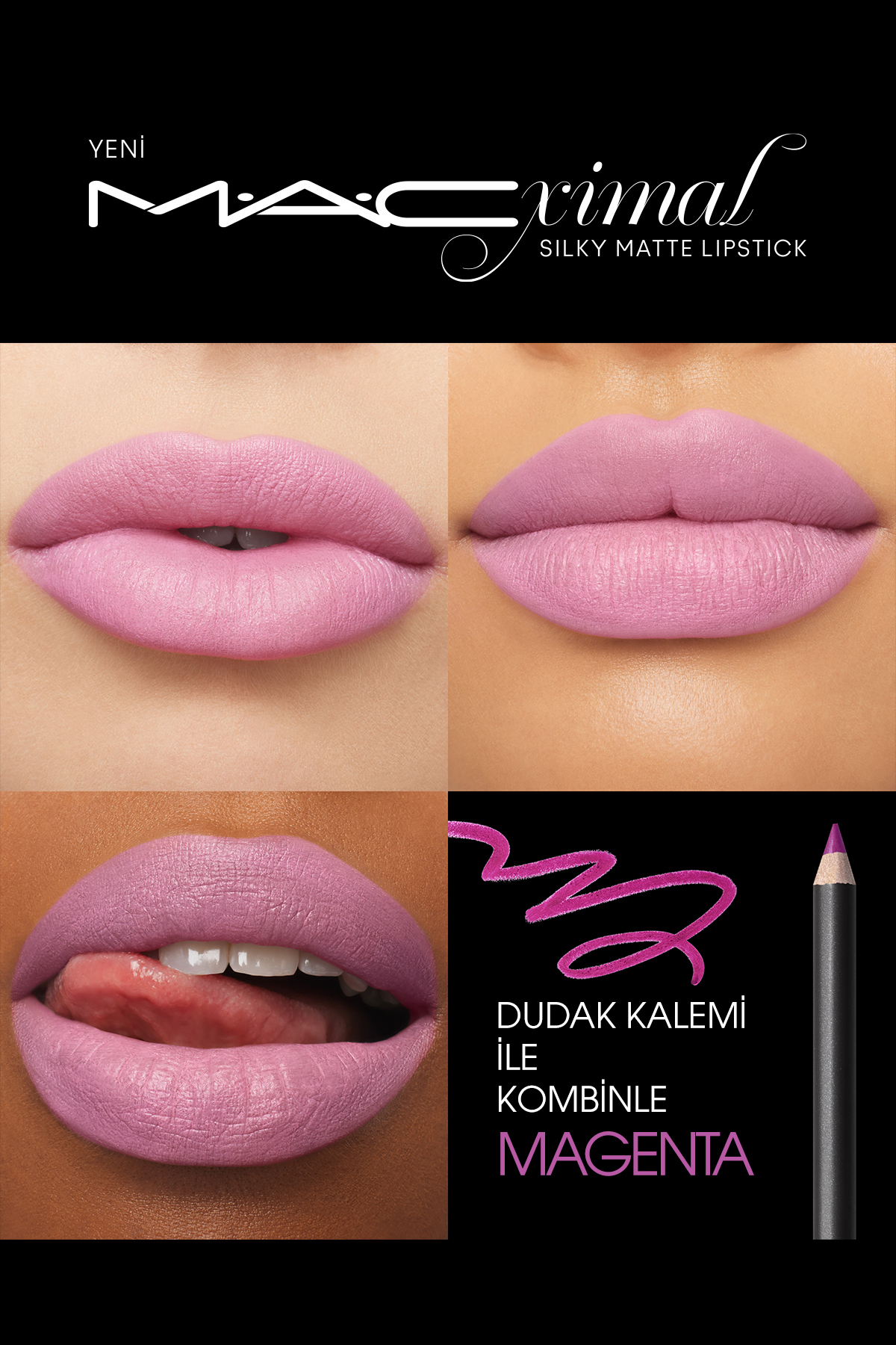 Mac روژ لب مات مخملی با رنگ متاثرکننده روژ لب اسنوب