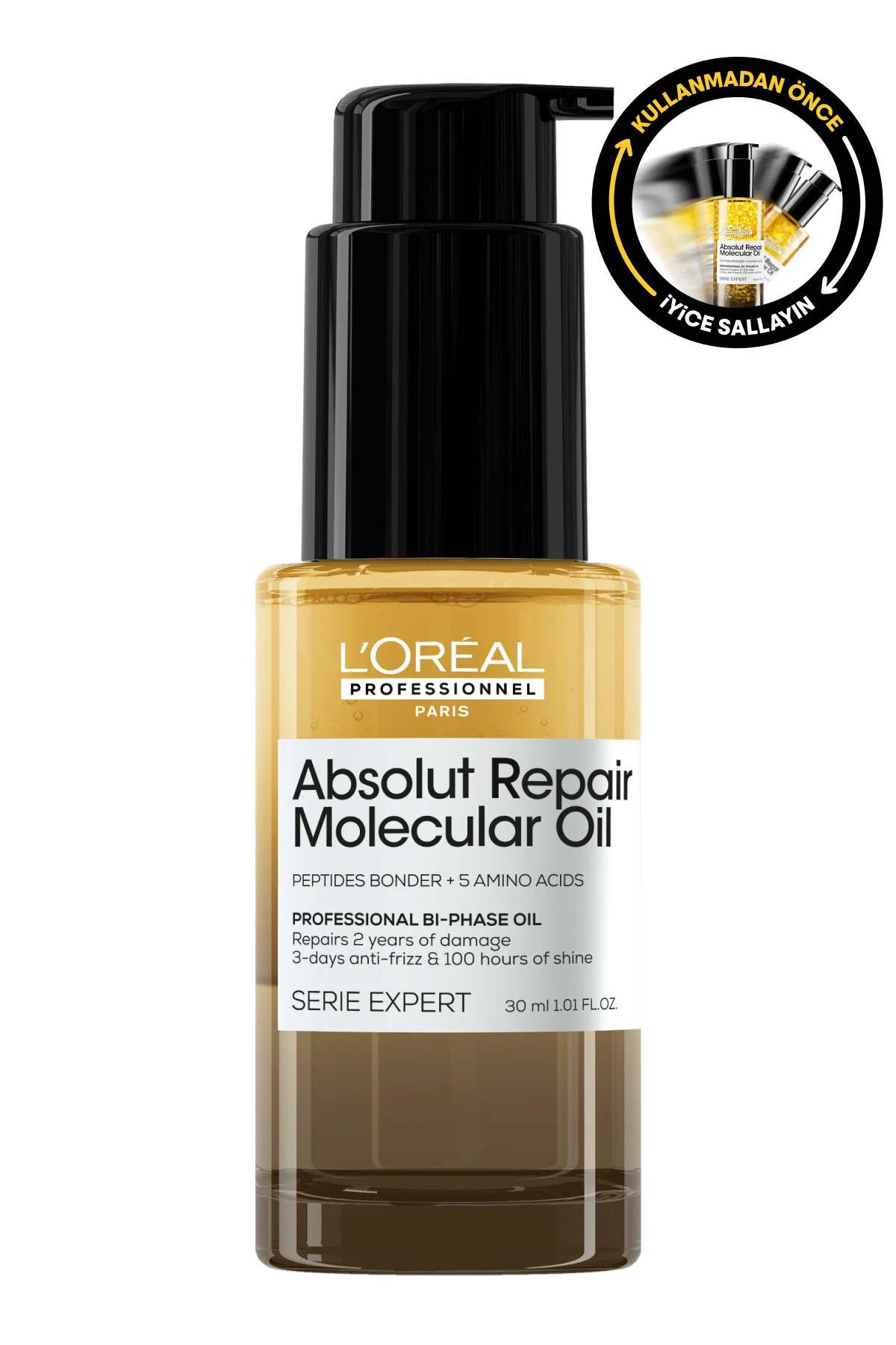 سرم و روغن مو مراقبت از موی حرفه ای دوفاز مولکولی ابسولوت 30 میل L'oreal Professionnel