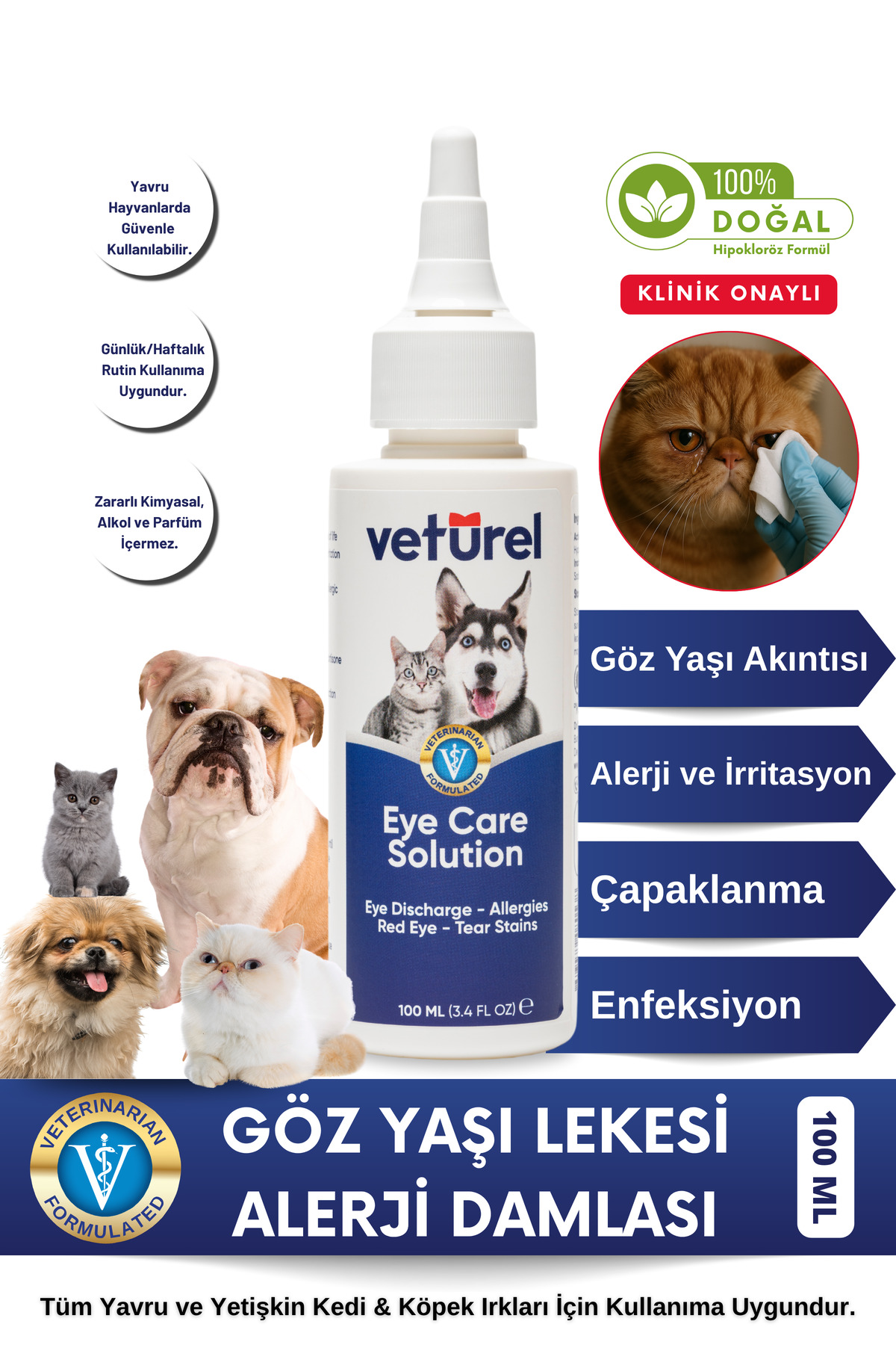 قطره چشمی سگ وتورل Veturel، ۱۰۰ میلی‌لیتر