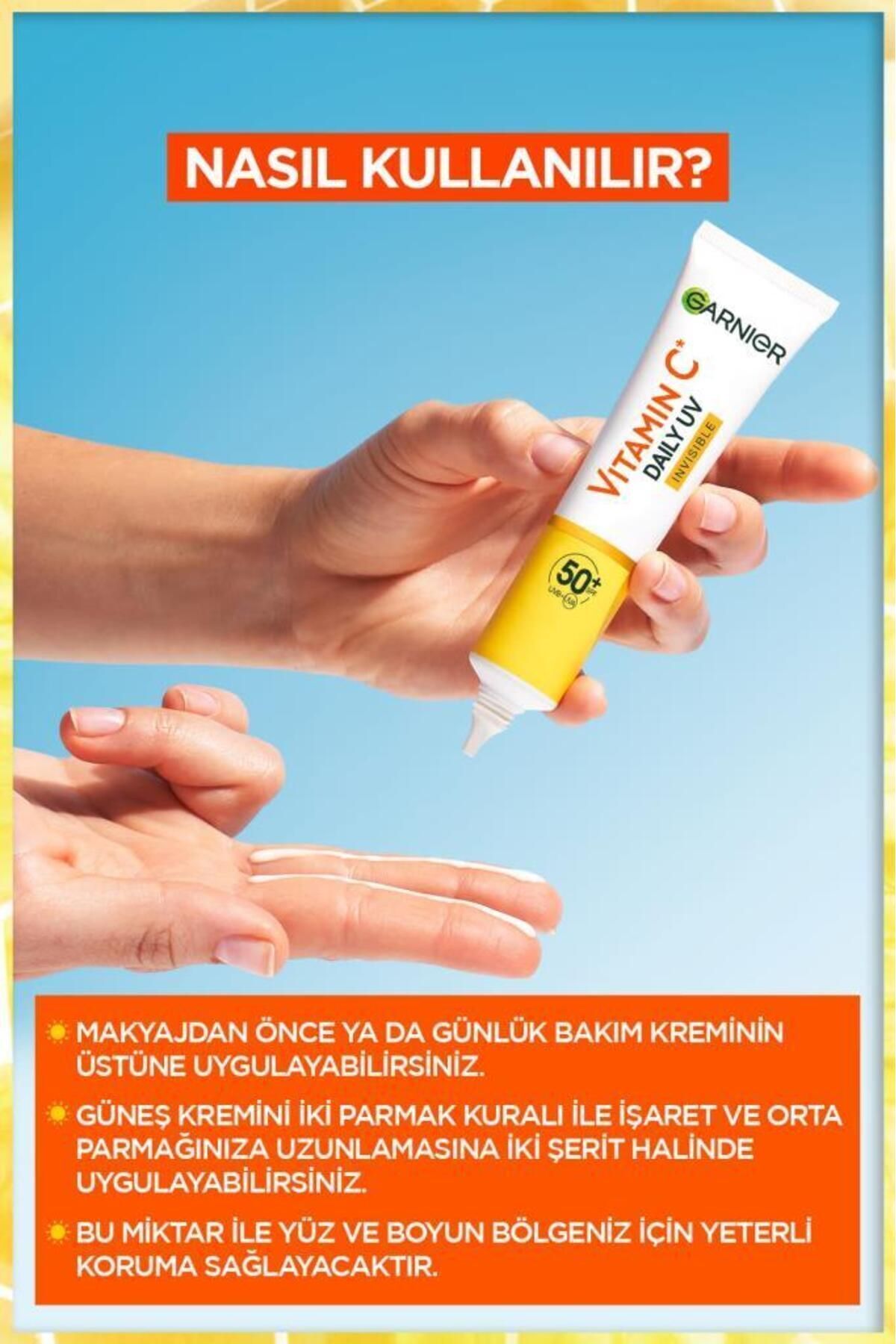 کرم ضد آفتاب صورت ویتامین C BRIGHT 2 مجموعه نامرئی Garnier