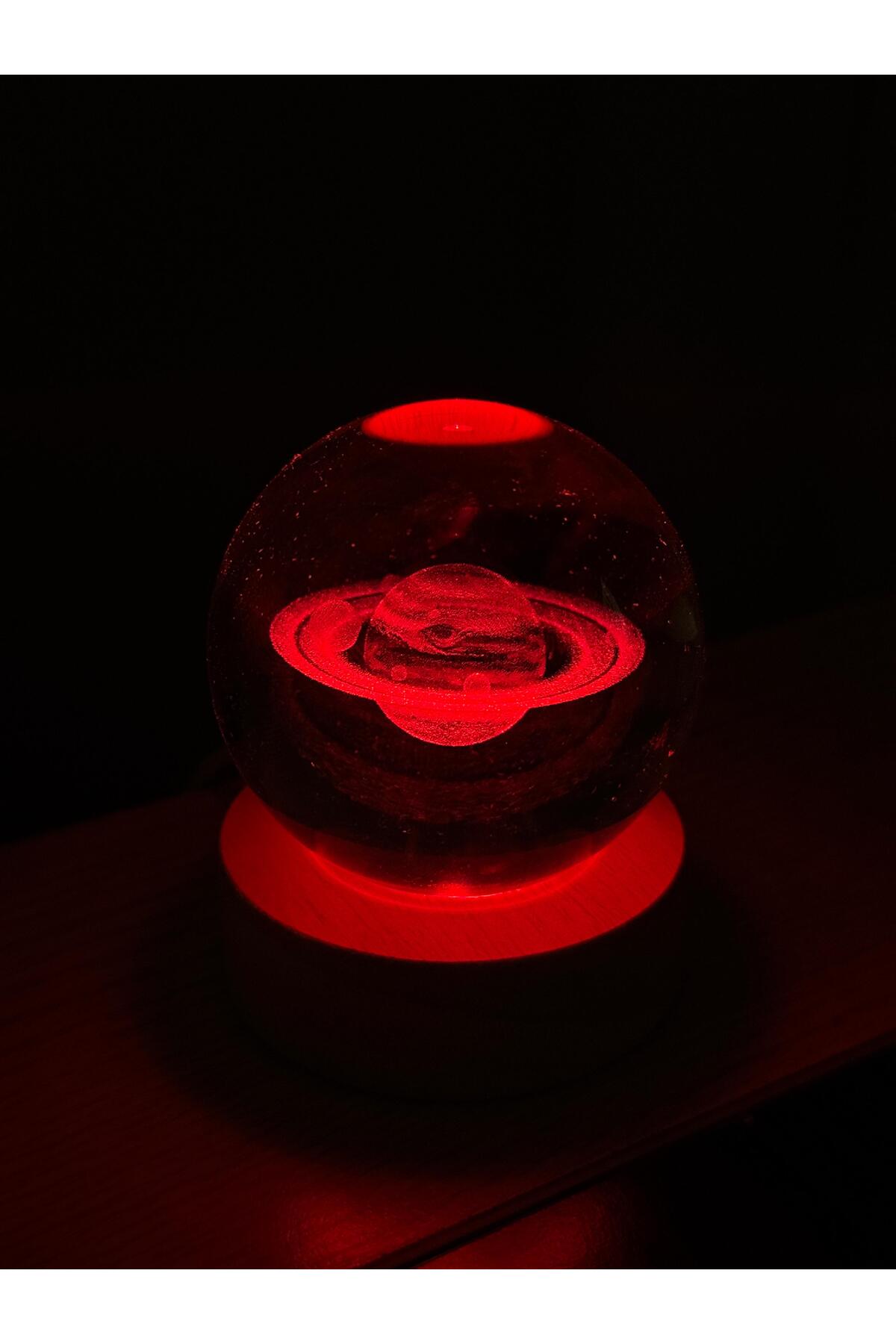 گوی برفی هدایای گلوب شیشه ای کریستالی راه شیری با چراغ RGB LED روشن شده برای عاشق از ترکیه CAPSULE