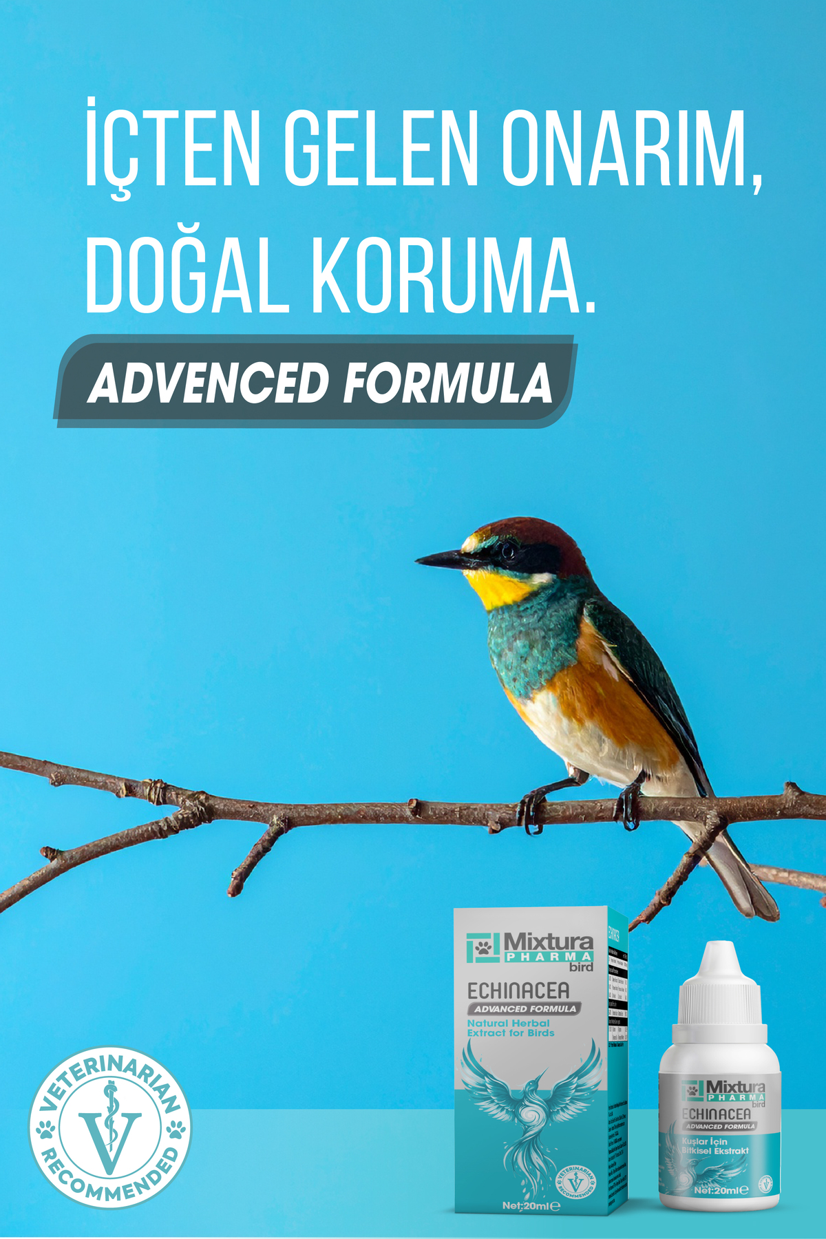 محصول سلامت پرندگان میکستورا فارما Mixtura Pharma Bird Echinacea، مدل 23000