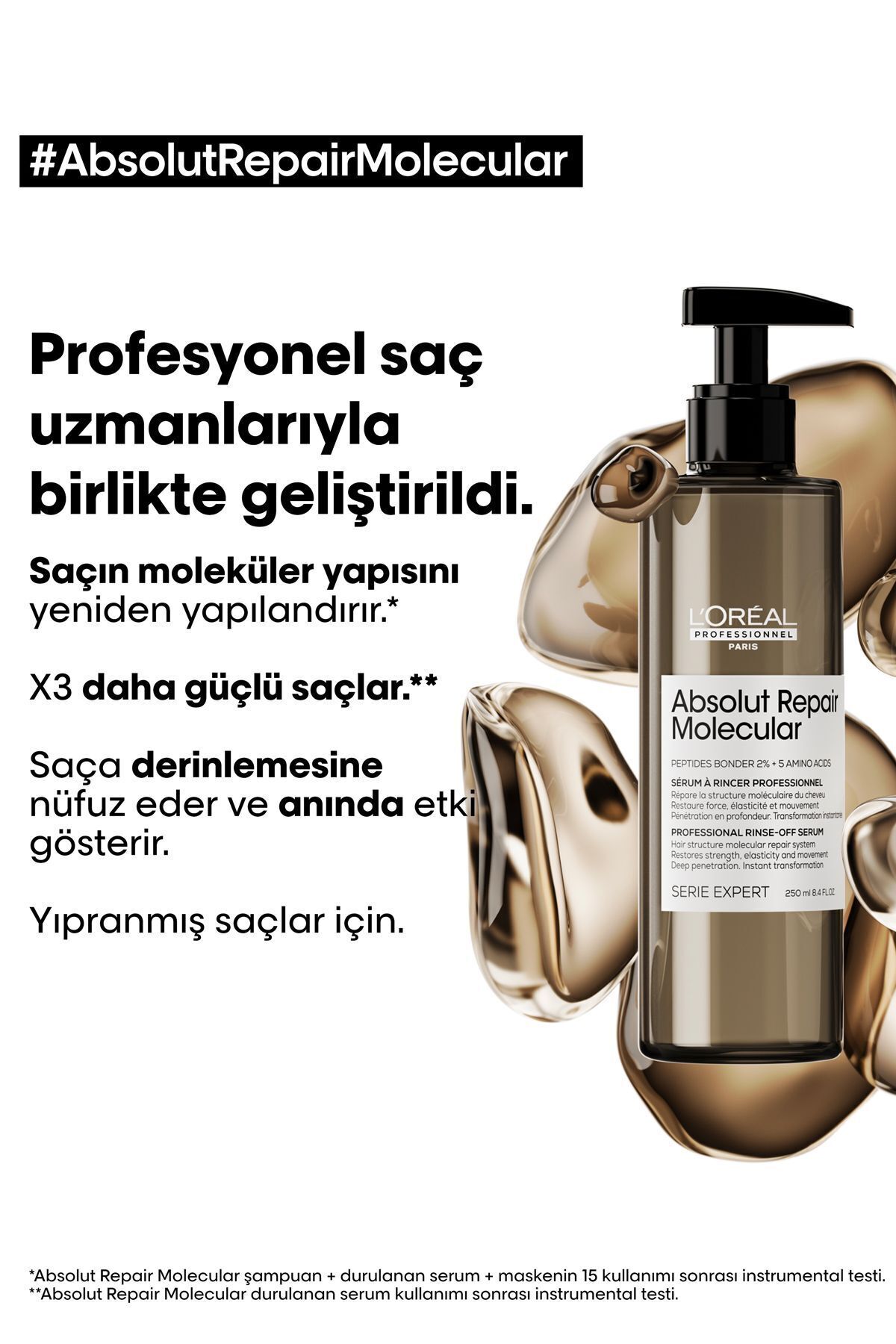 L'oreal Professionnel سرم مولکولی ترمیم کننده مو سری Expert Absolut Repair 250 میلی لیتر