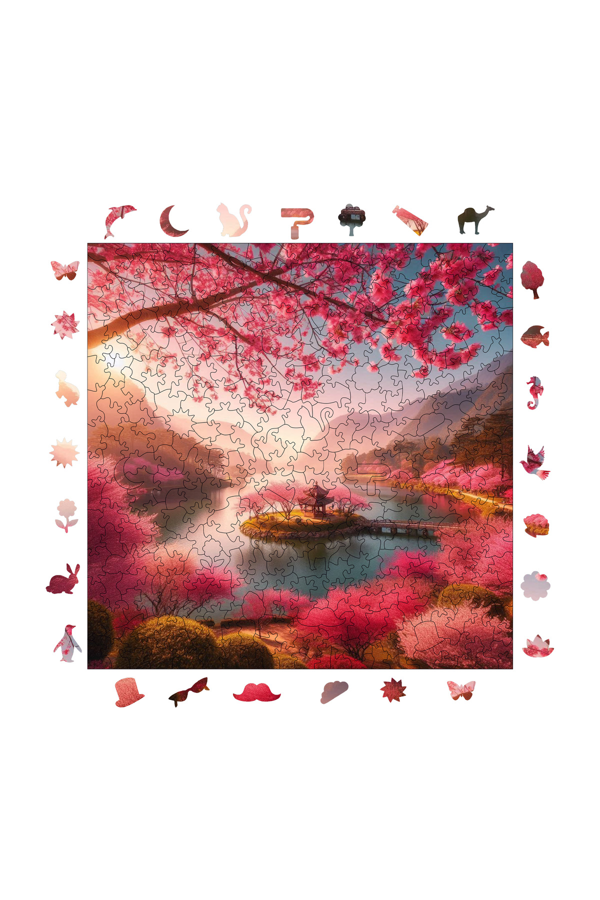 پازل چوبی رویای شکوفه های گیلاس 353 قطعه 29X29 سانتی متر WePuzzleUp