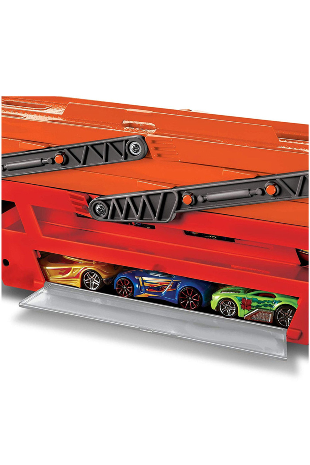 ست بازی مگا کامیون قرمز نارنجی GHR48 از ترکیه HOT WHEELS