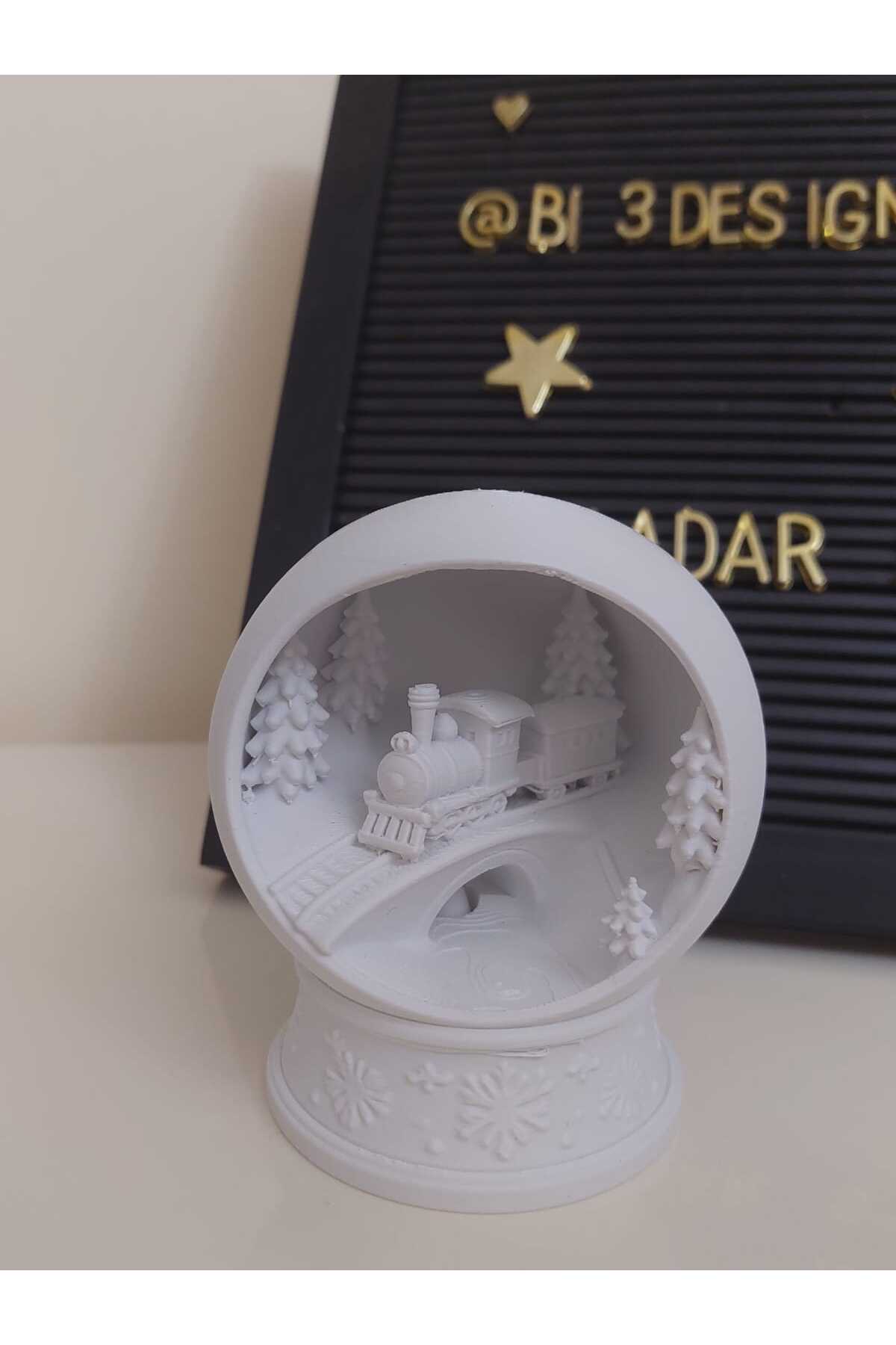 گوی برفی موضوع قطار زمستانی SNOW GLOBE از ترکیه NadarStudio