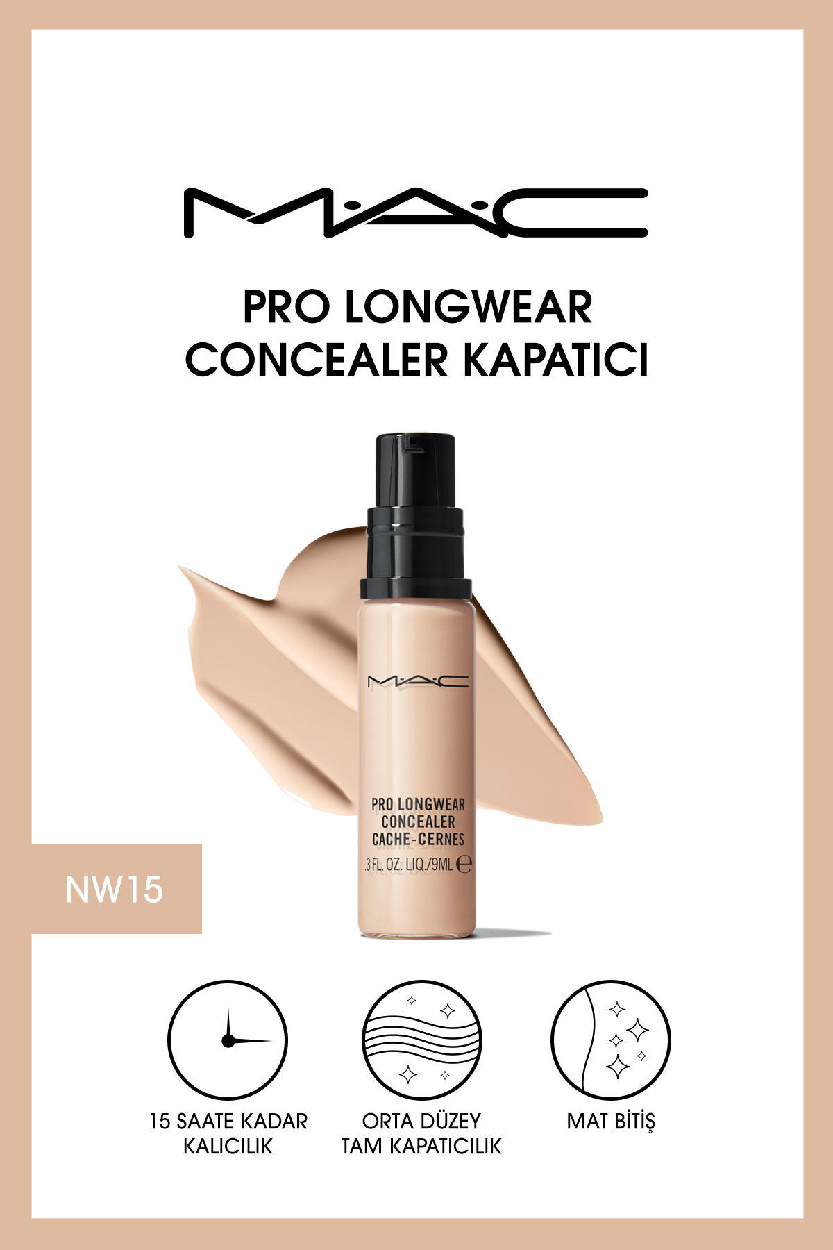 کانسیلر پرو لانگ ور Pro Longwear مدل  حجم 9میل مک MAC