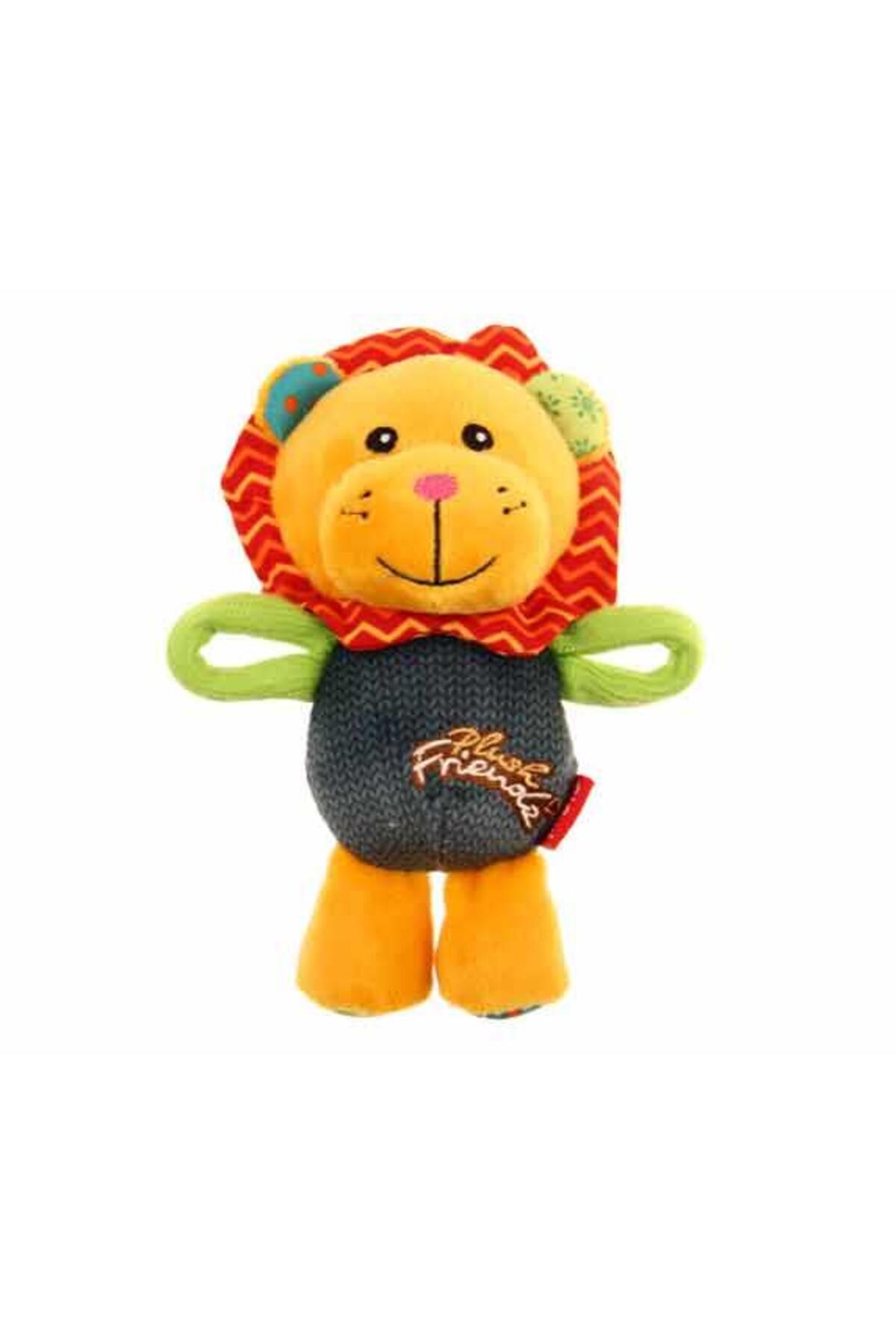 اسباب‌بازی صدادار سگ طرح شیر از سری Plush Friendz، گیگ‌وی GiGwi مدل PIGW-195، خاکستری