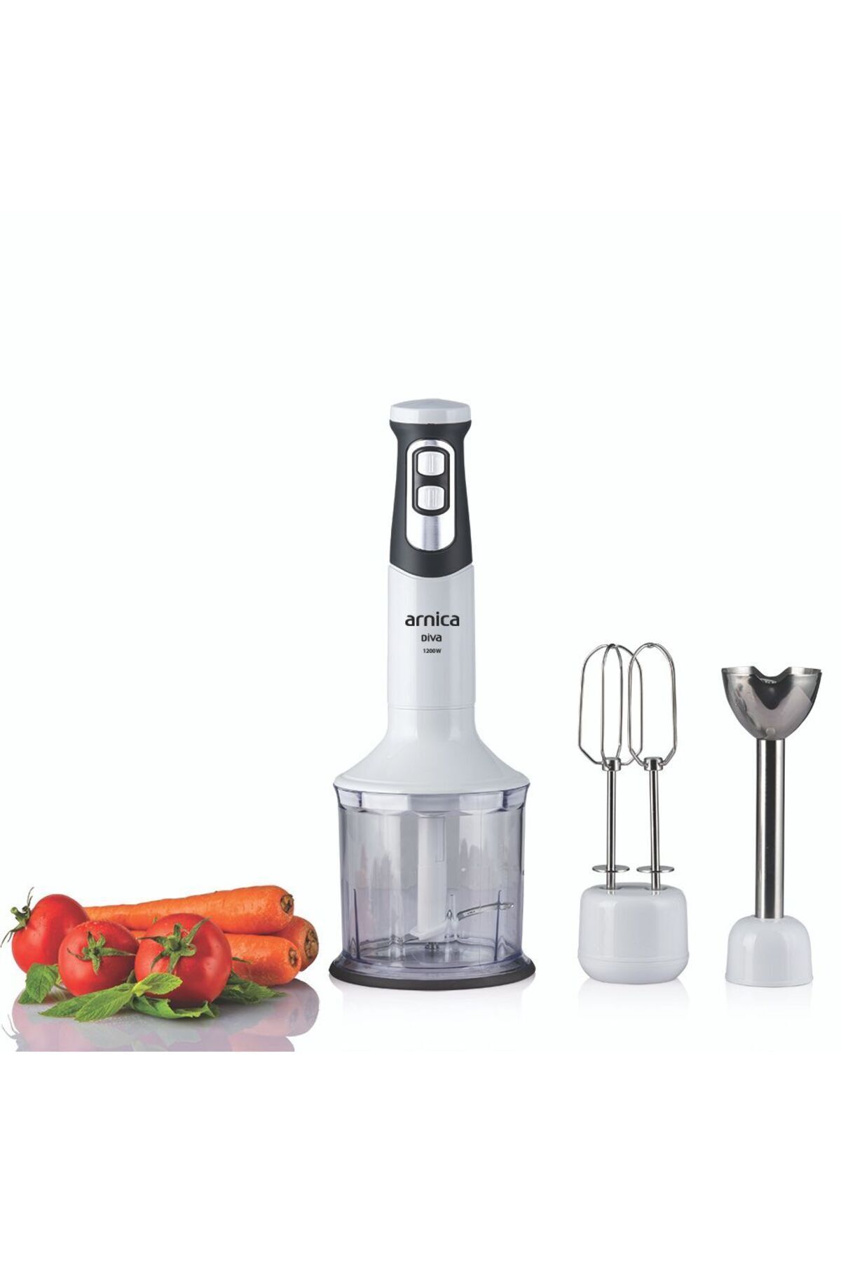 ست مخلوط کن بلندر دستی DIVA GH21590 1200 W سفید اورجینال Arnica