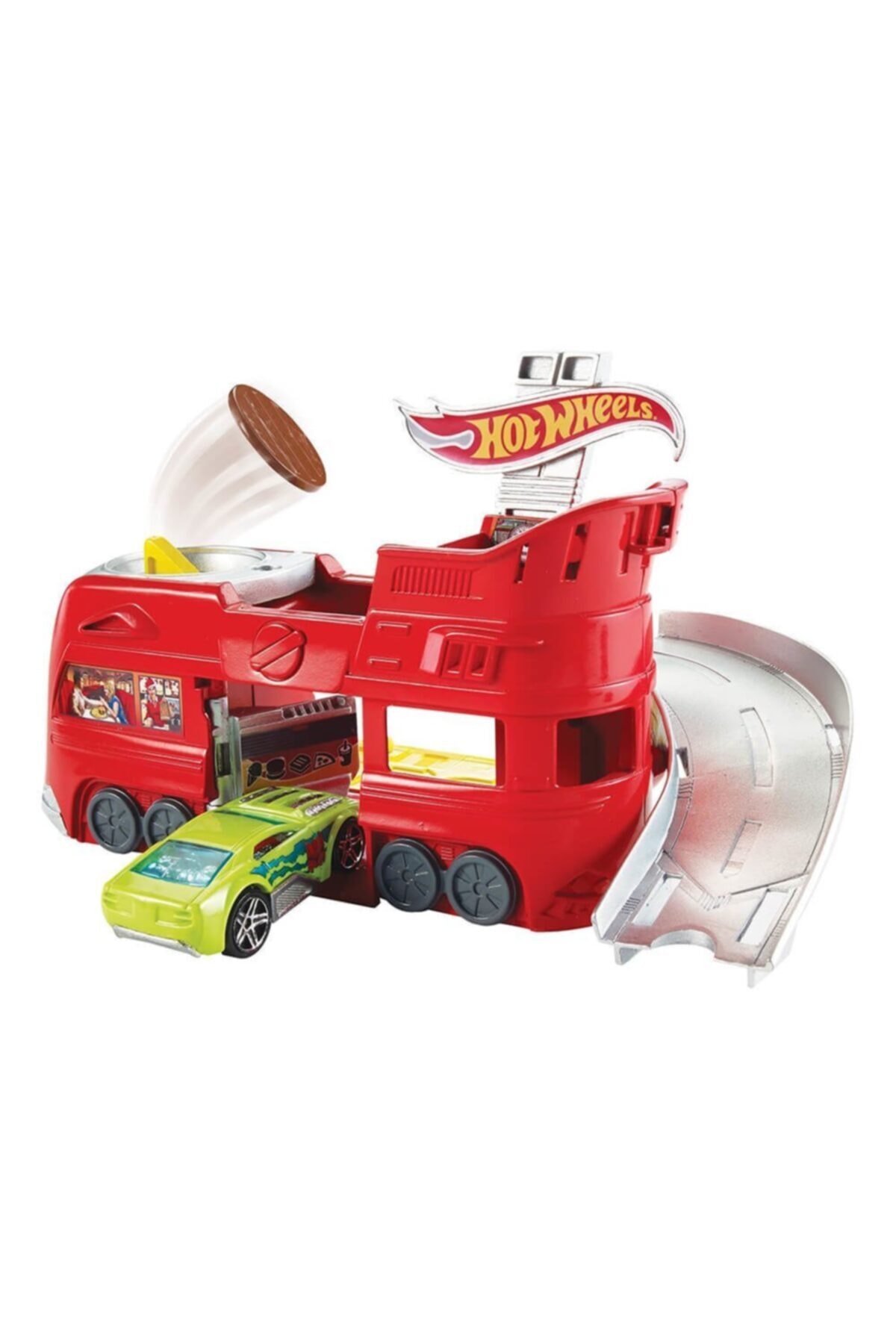 ماشین اسباب بازی SITTER STARTER SETS FJN34 FJN35 TURBO JET CAR WASHING هات ویلز اورجینال HOT WHEELS