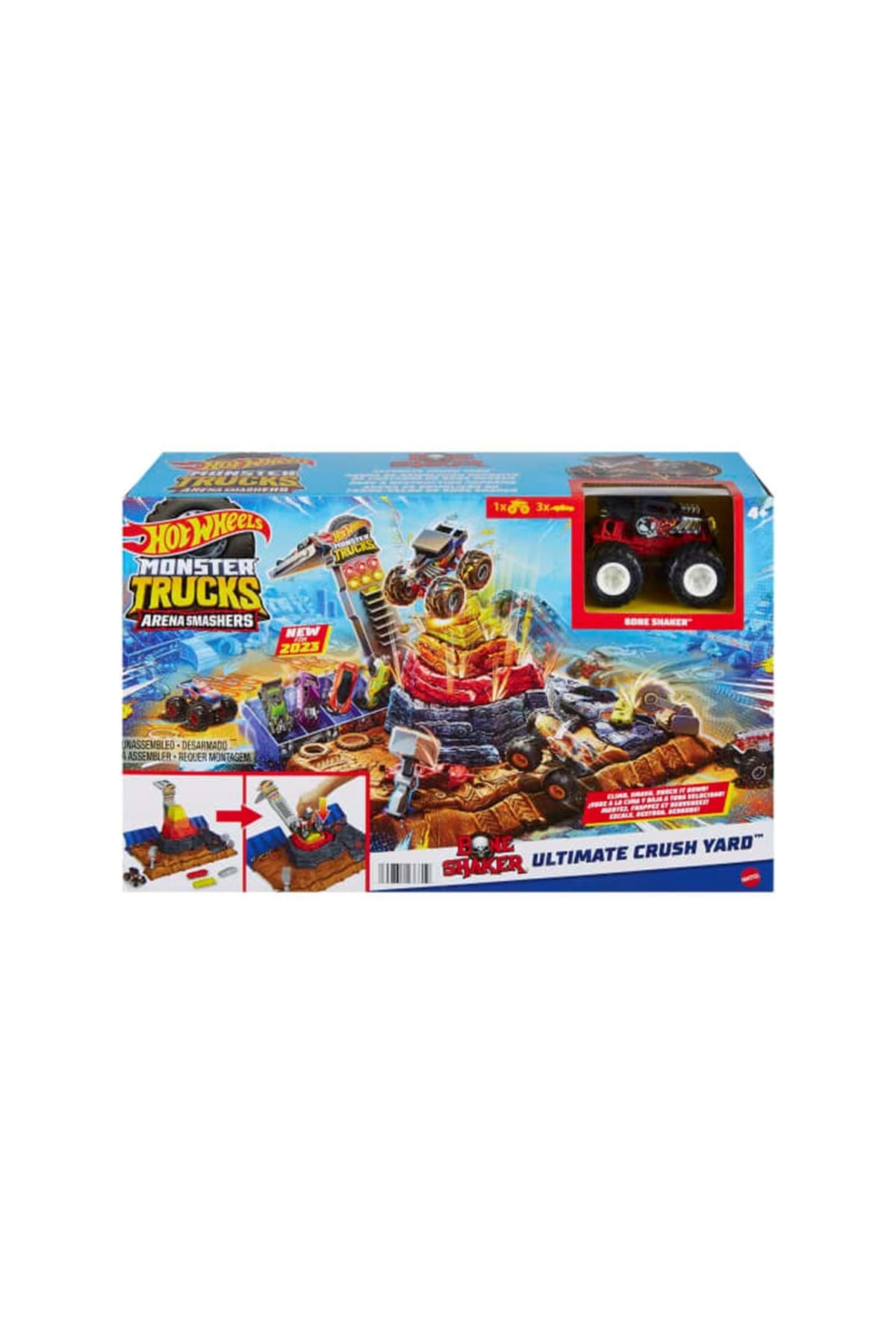 ماشین اسباب بازی میدان های تصادف شگفت انگیز کامیون هیولا از ترکیه HOT WHEELS