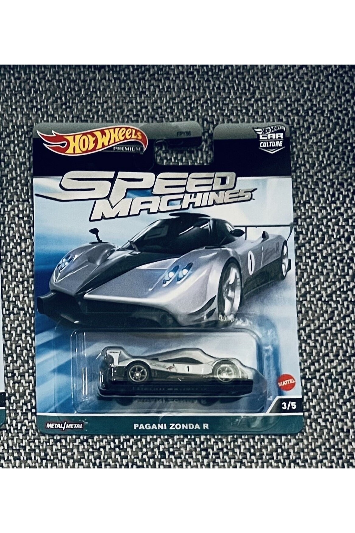 ماشین اسباب بازی HW PREMIUM 2023 PAGAN ZONDA R 3 5 از ترکیه HOT WHEELS