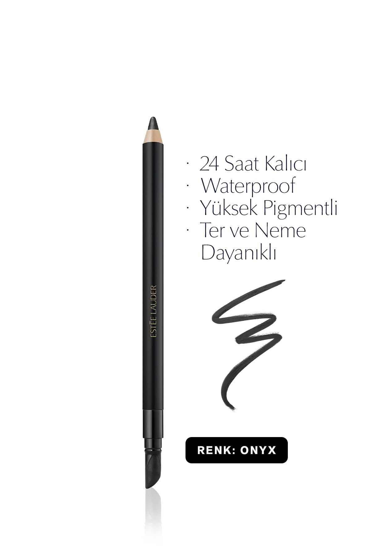 مداد چشم 24 ساعته ضد آب ژلی دابل ویر 01 سیاه اونیکس 12 گرم استی لادر Estee Lauder