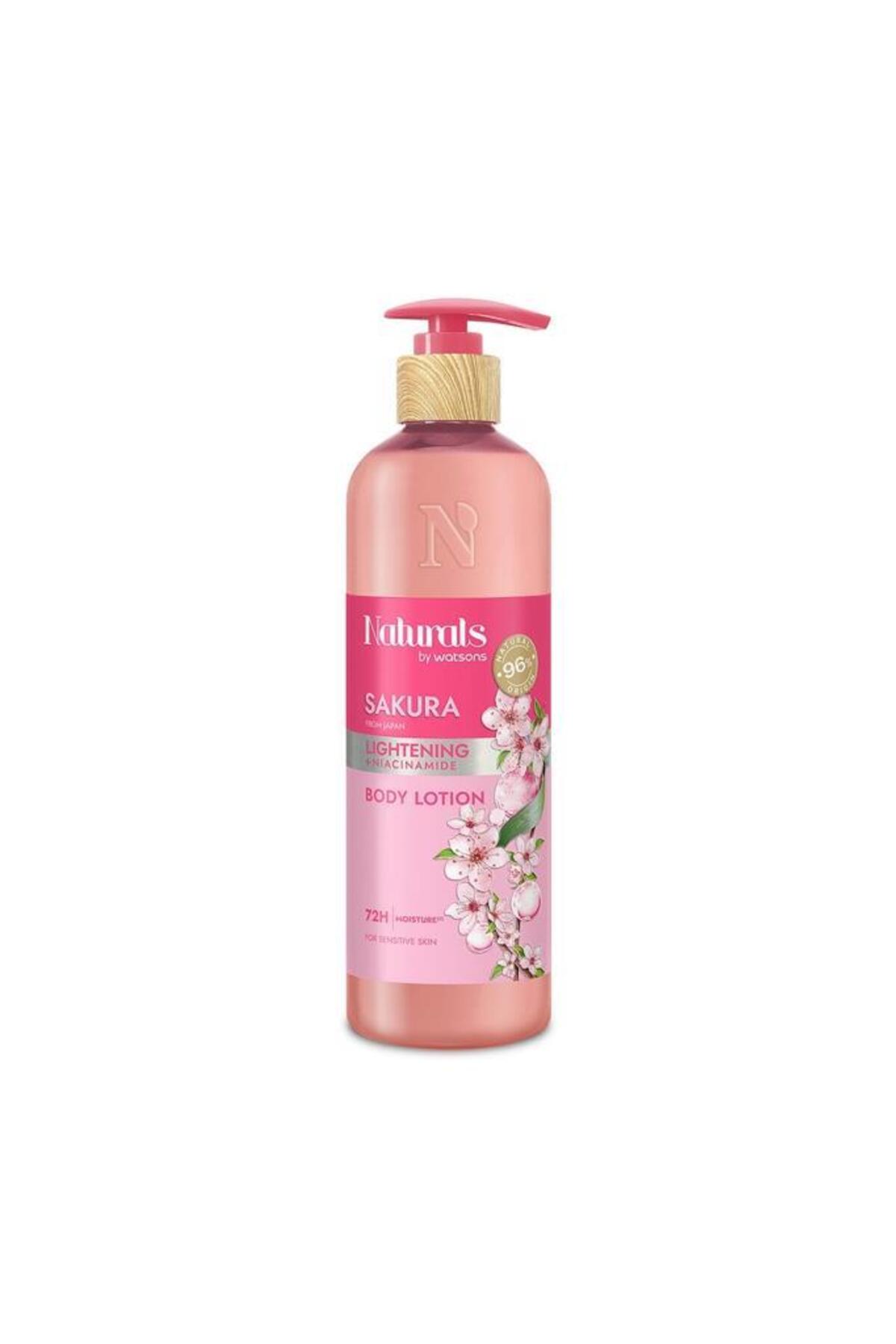 لوسیون بدن Sakura نچرالز بای واتسونز Naturals By Watsons، ۴۹۰ میلی‌لیتر