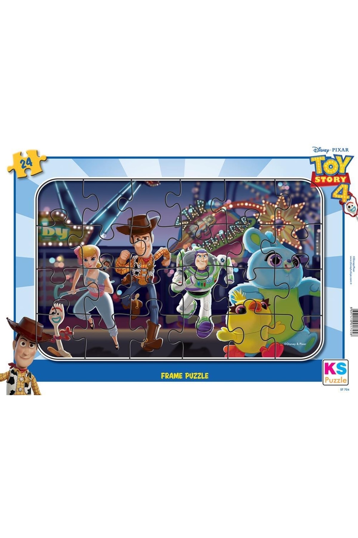 پازل KS GAMES 24 PIECE TOY STORY PRACH PUZZLE اورجینال Ks Games