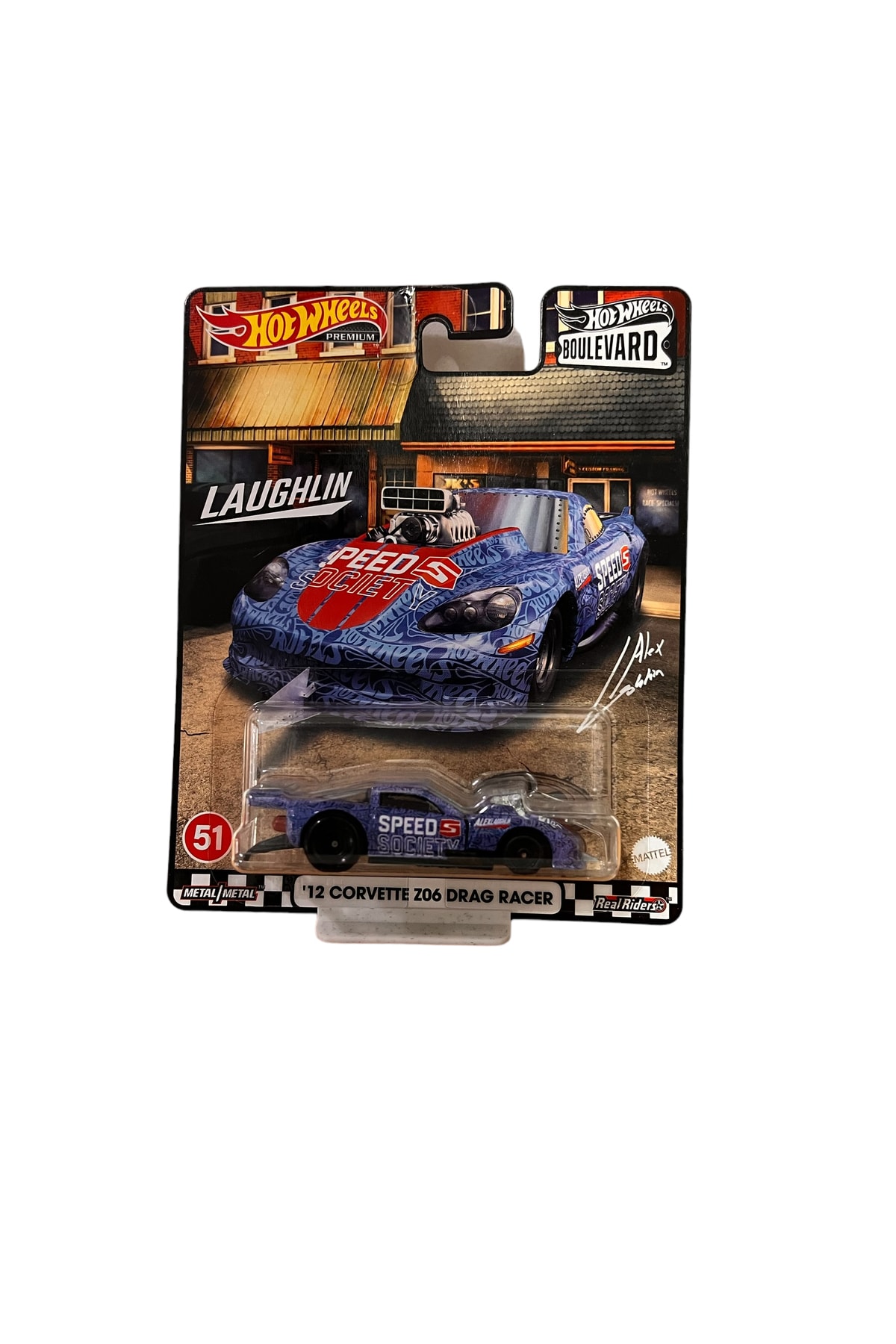 ماشین اسباب بازی '12 CORVETTE 206 DRAG RACER PREMIUM از ترکیه HOT WHEELS