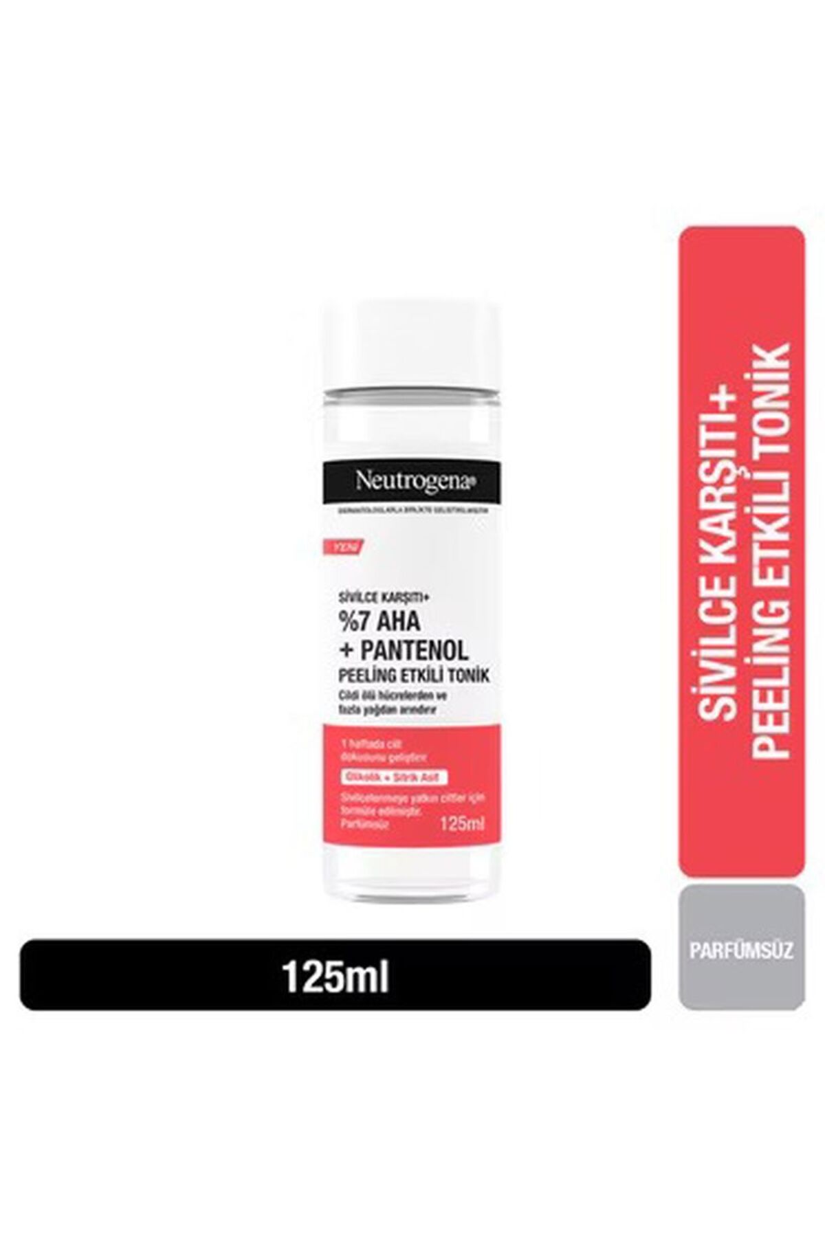 پاک کننده آرایش لایه برداری ضد آکنه مؤثر تونیک 125 میل Neutrogena