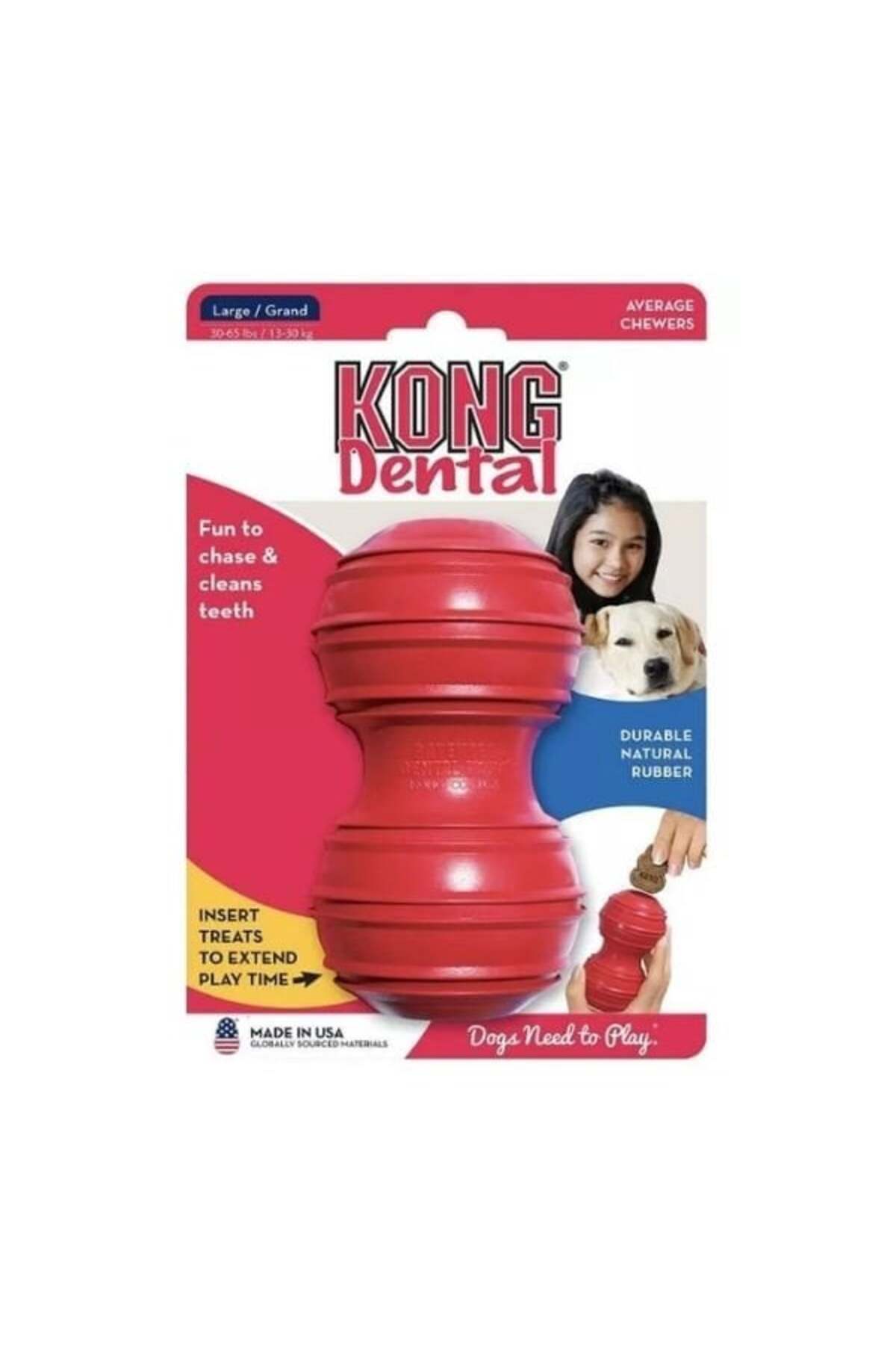 اسباب‌بازی جویدنی سگ برای تمیزکردن دندان‌ها کنگ Kong، قرمز، Large
