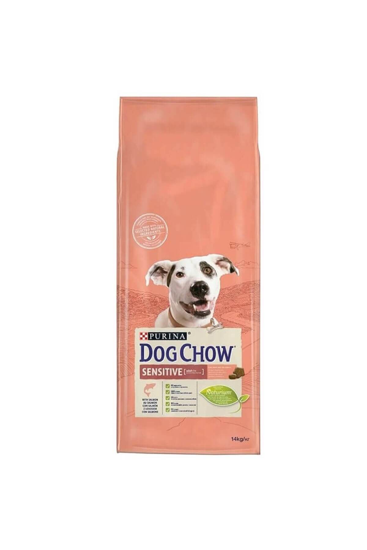 غذای خشک سگ بالغ حساس با سالمون داگ چاو Dog Chow، ۱۴ کیلوگرم