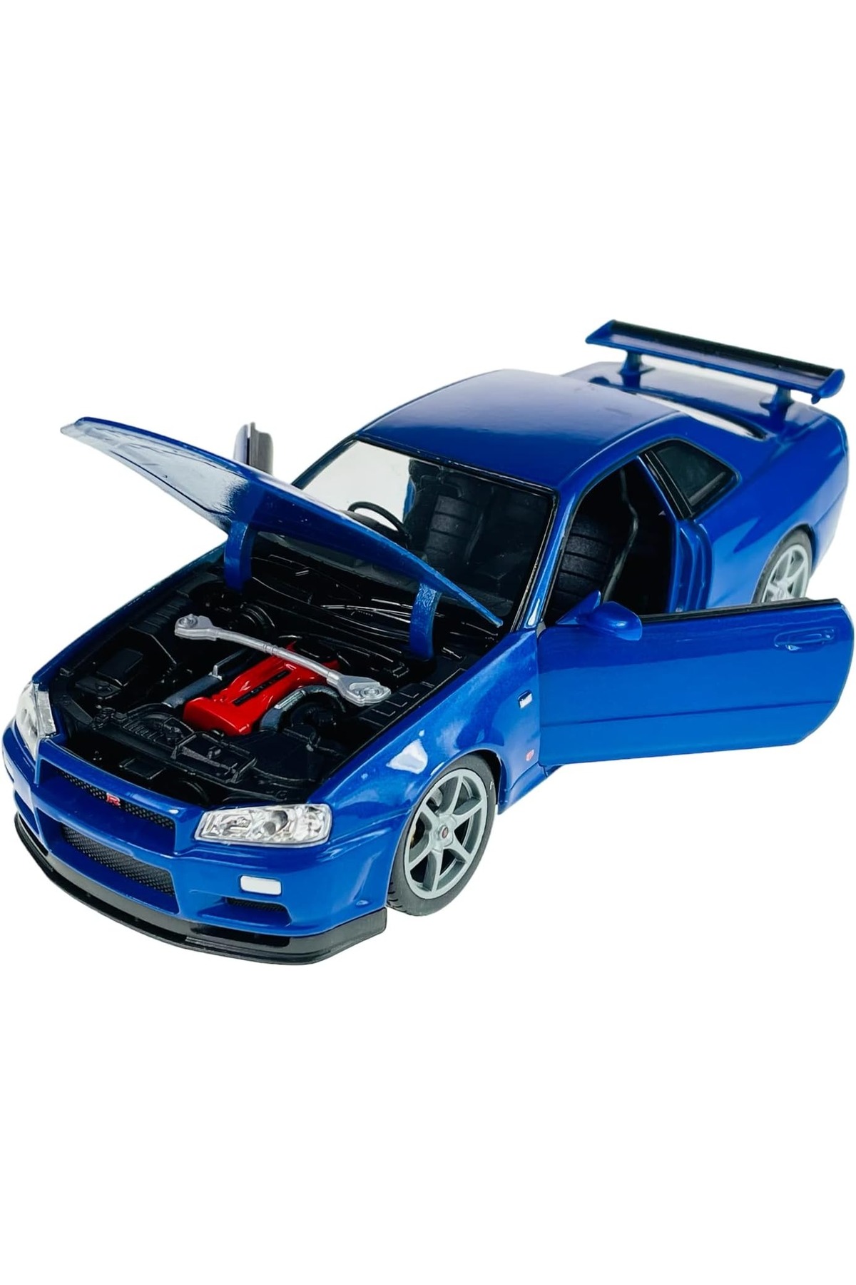 مدل خودرو ماشین نیسان SKYLINE GTR R34 1 24 SCALE DIECAST MODEL اورجینال TRUST STORE