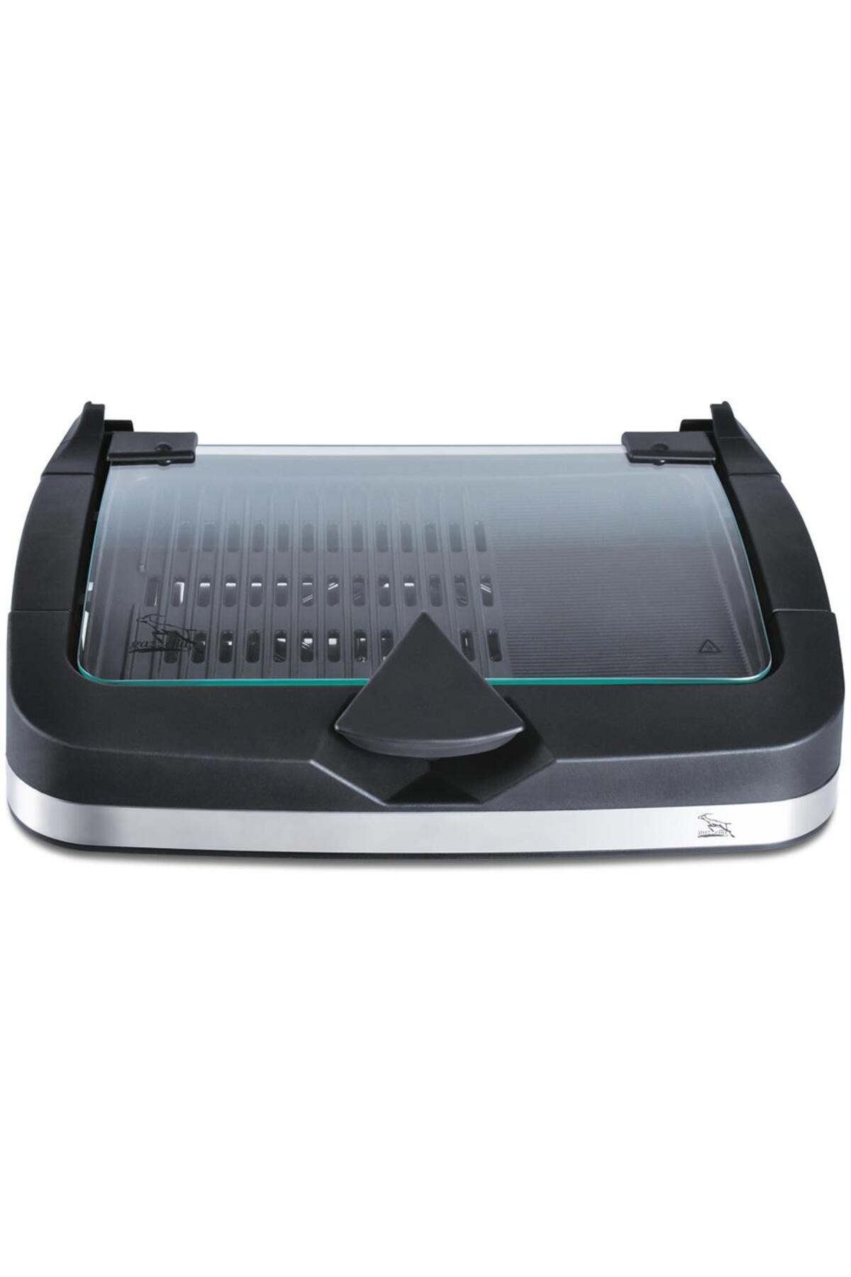 گریل برقی BRB 3000 BARBECUE 2400 W GRILL WITH GLASS COVER اورجینال Gazzella