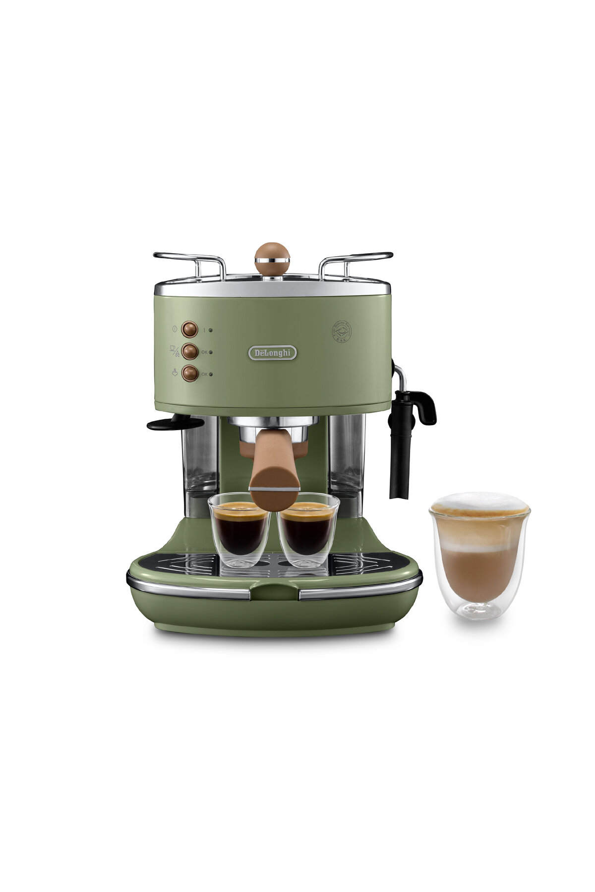 دستگاه اسپرسو و کاپوچینو راهنمای ICONA VINTAGE اسپرسوساز نوع BARISTA ECOV 311.GR اورجینال Delonghi