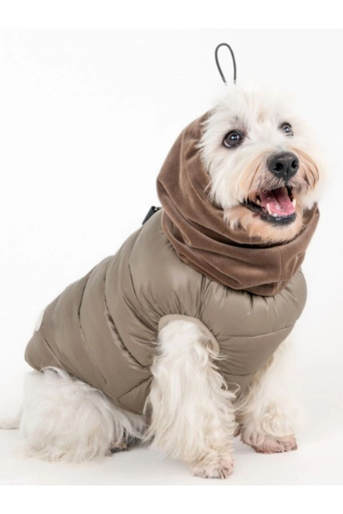 جلیقه پافر سگ پوپیا Puppia مدل Glacier Snood، قهوه‌ای