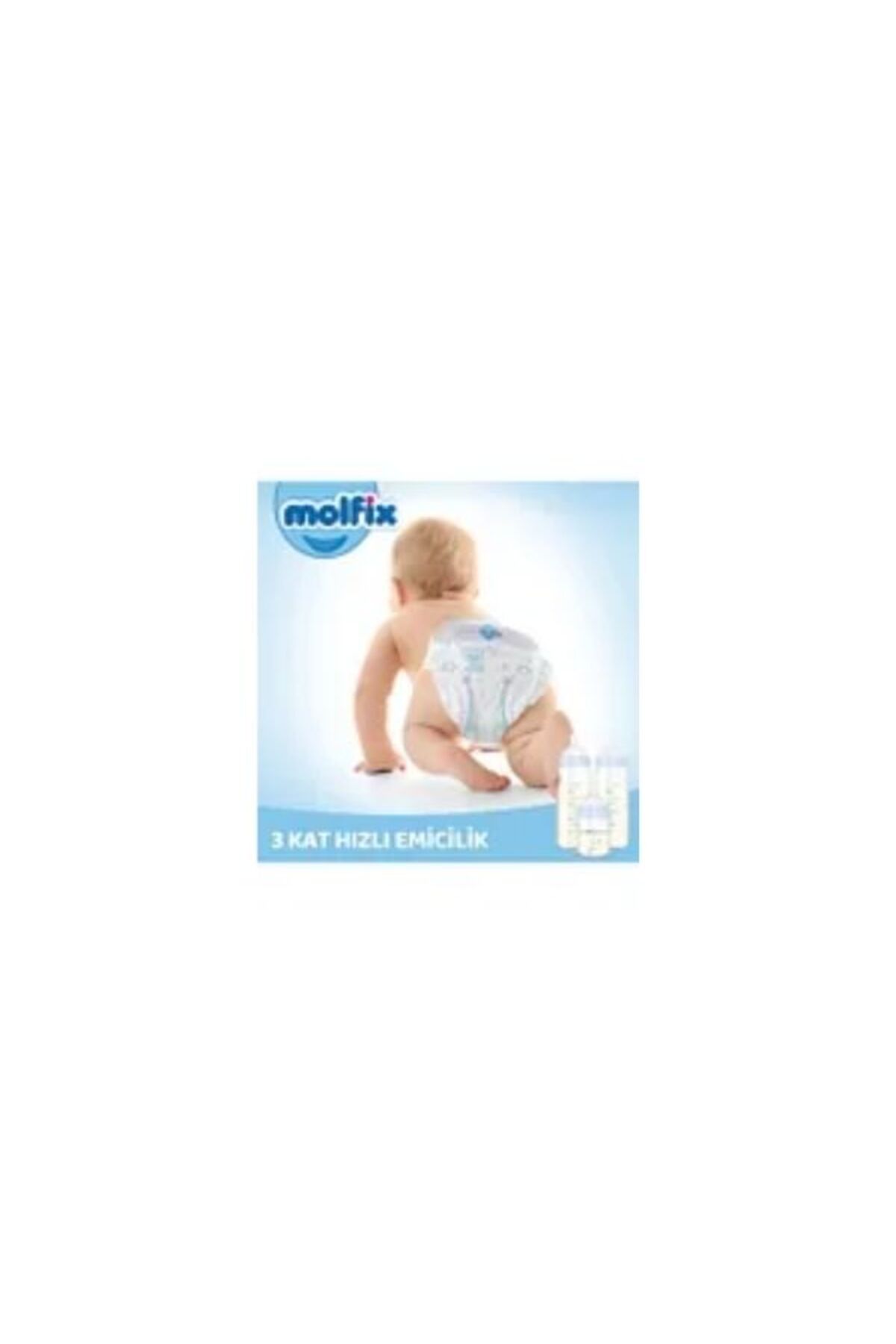 پوشک بچه شورتی سایز 6 E.LARGE ULTRA OPPORTUNITY PACKAGE 58 عددی اورجینال Molfix