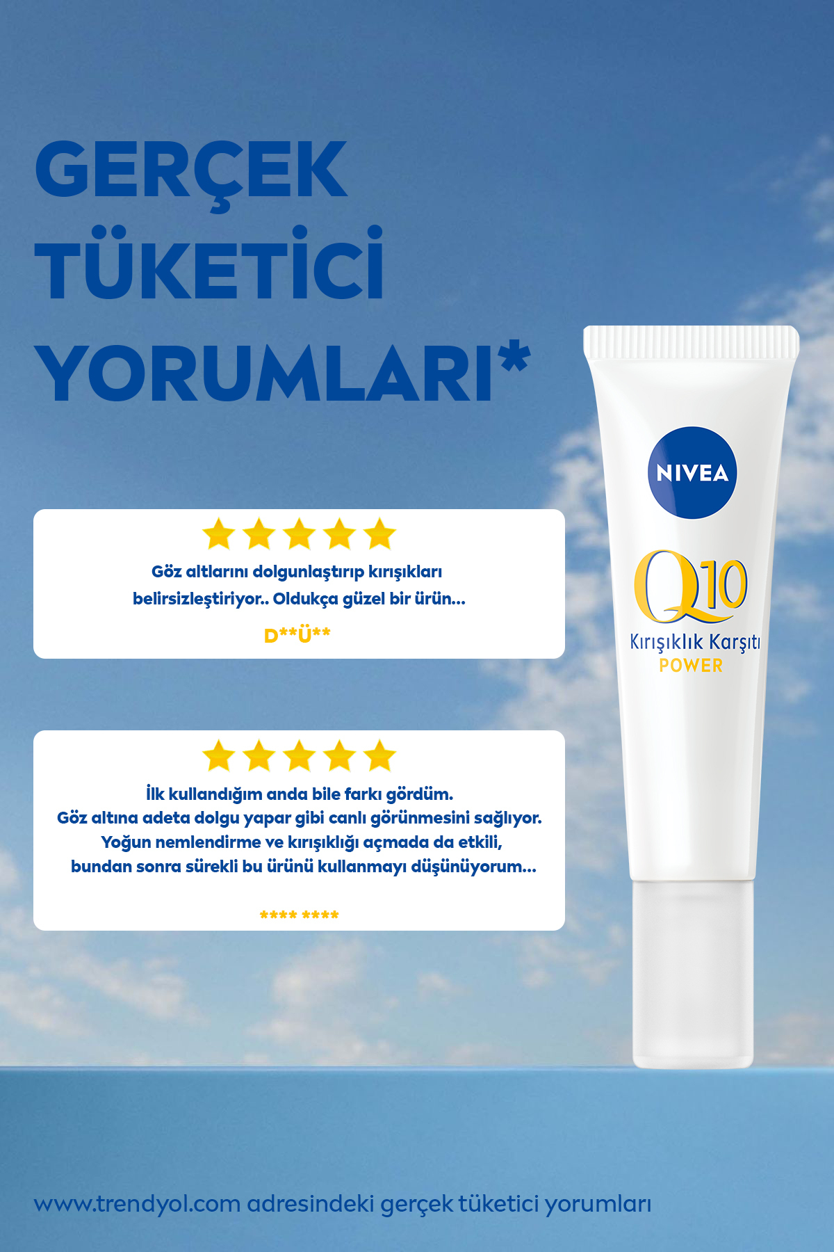 NIVEA کرم مراقبت از چشم ضد چین و چروک Q10 15 میلی لیتر
