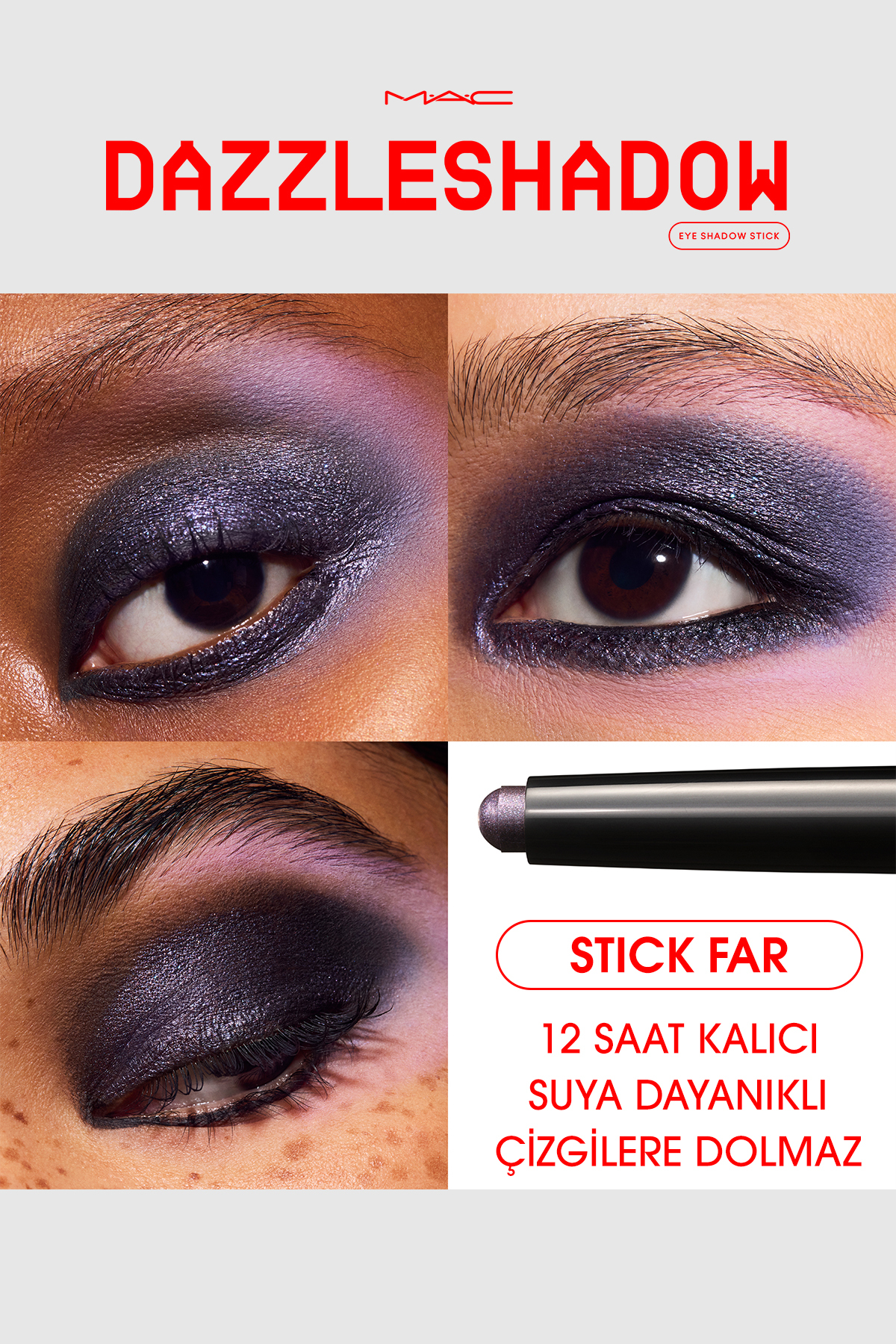 سایه چشم DAZZLESHADOW چوب دور سیاه اورجینال Mac
