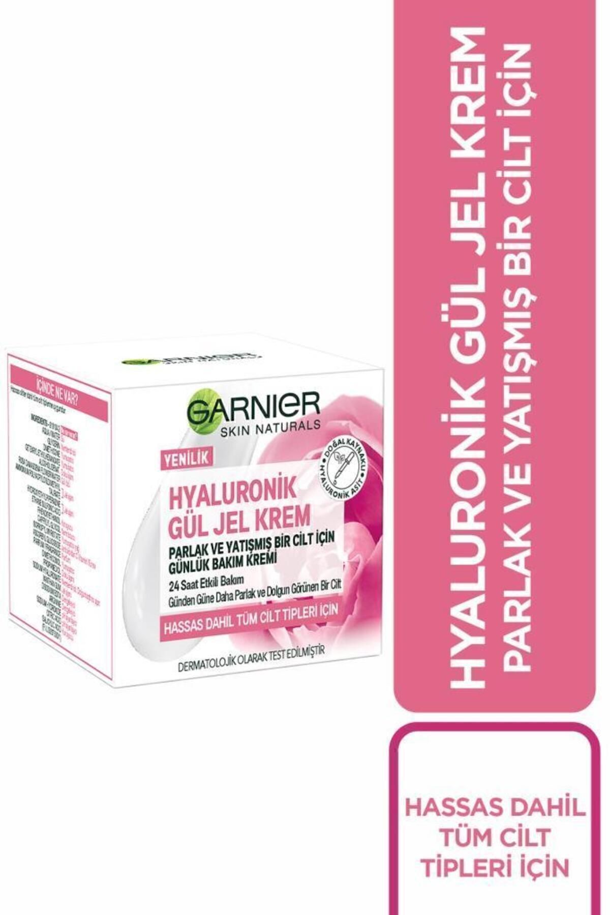 Garnier ژل رز هیالورونیک کرم کرم مراقبت روزانه برای پوست روشن و تابان