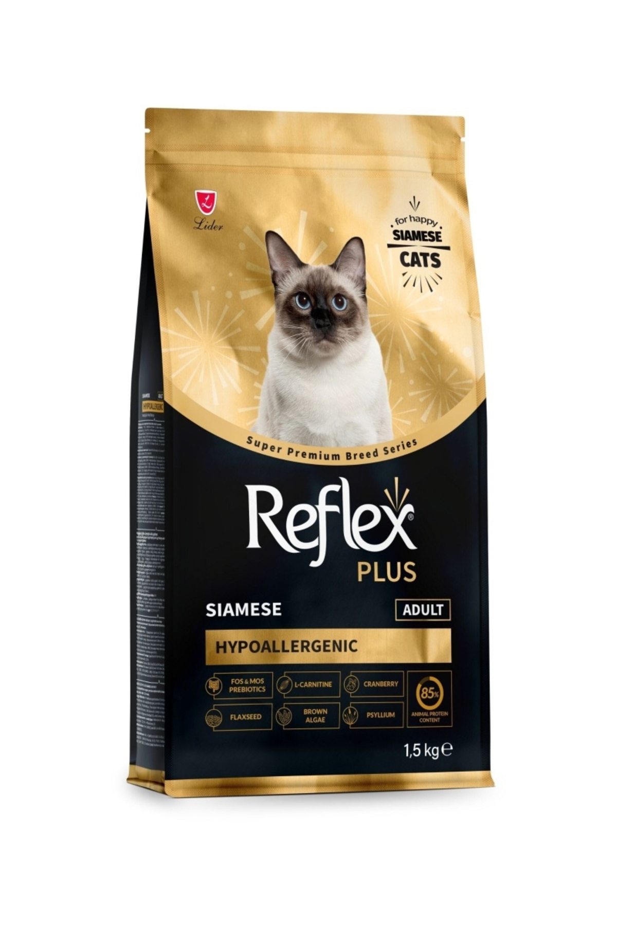 غذای خشک گربه سیامی بالغ رفلکس Reflex، ۱٫۵ کیلوگرم 1,5 Kg