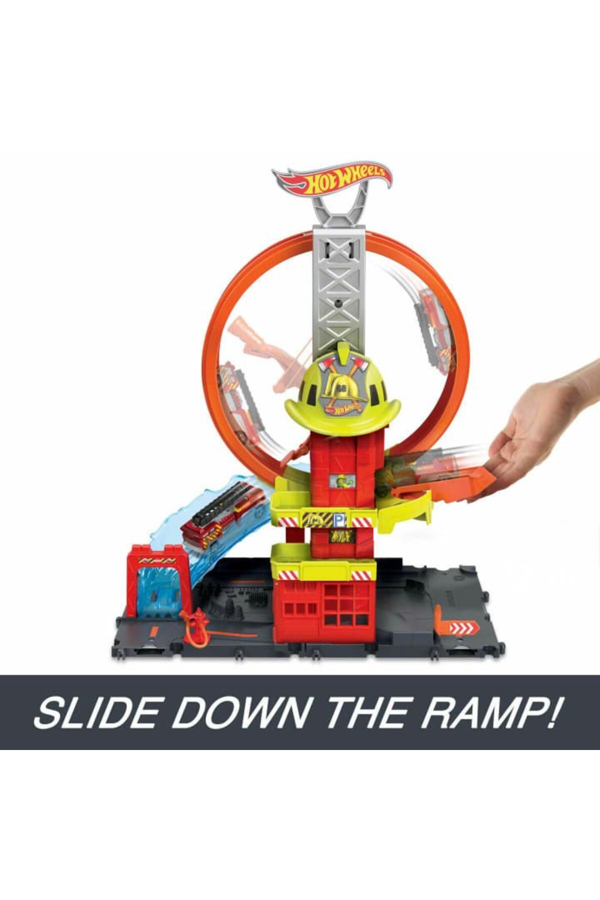اسباب بازی های فیگور دیگر ایستگاه آتش نشانی باند دایره ای HKX41 از ترکیه HOT WHEELS