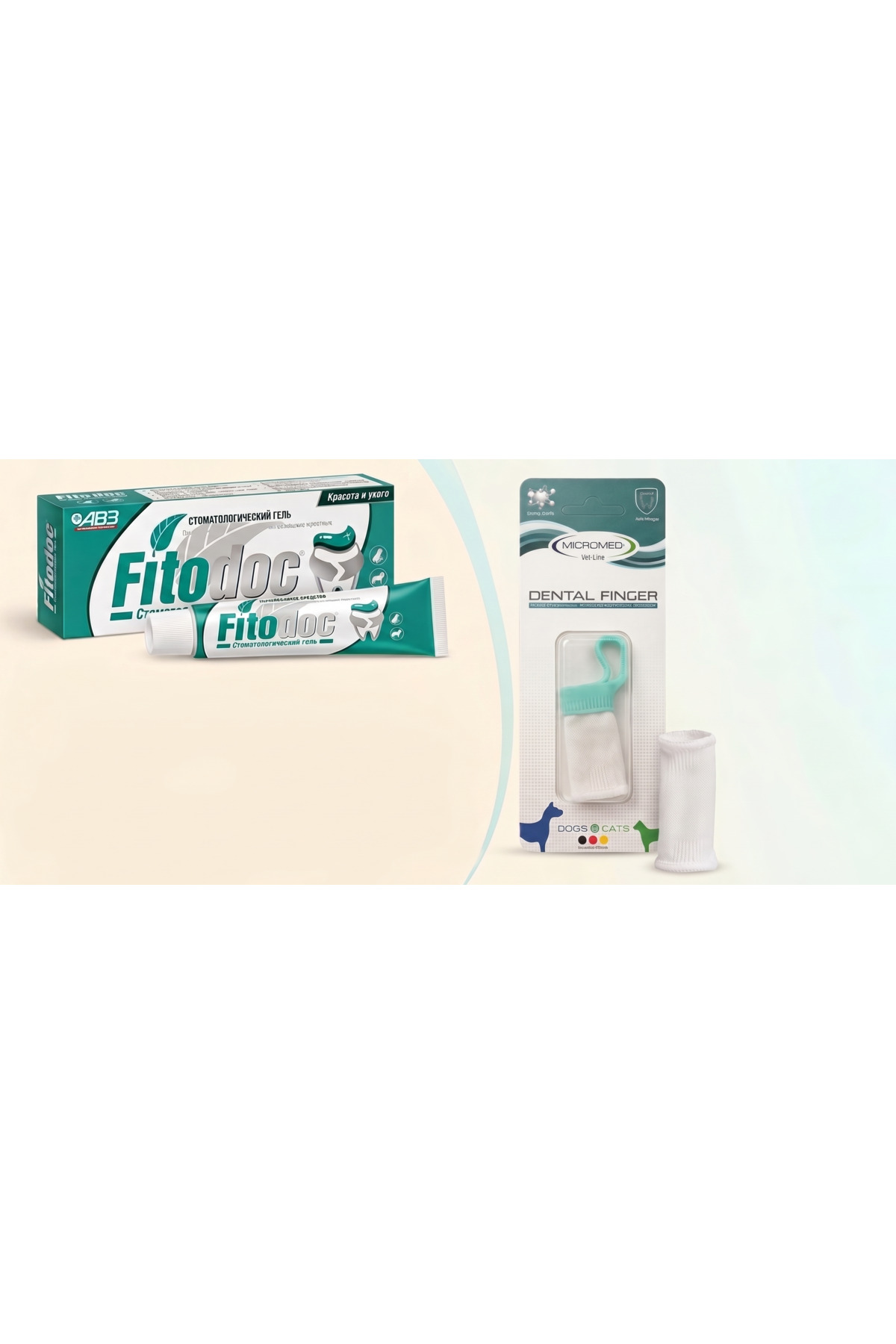 ژل دندان گربه و سگ ولتریوم Veltrium FİTODOC DENTAL FİNGER مدل fit50014