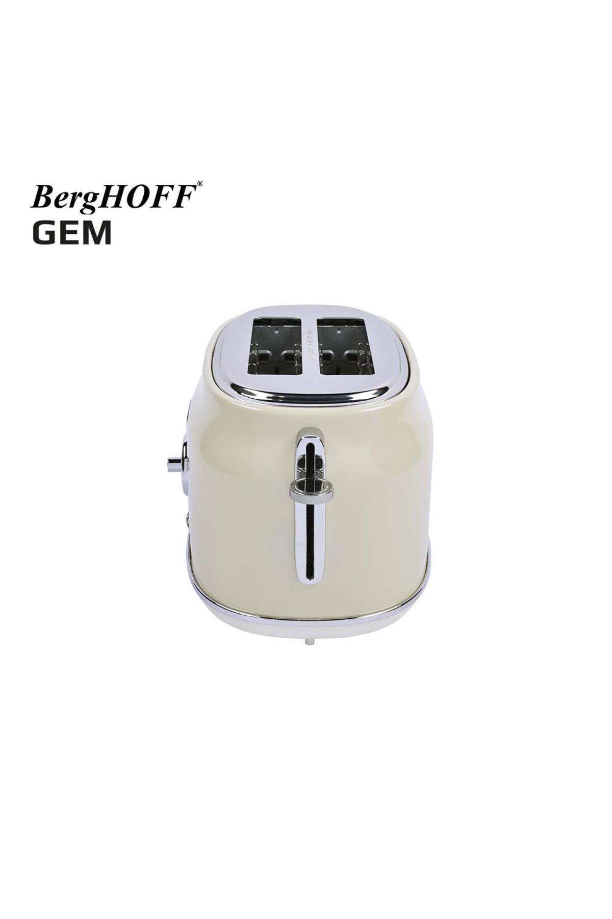 توستر دو تکه کرم رنگ GEM RETRO اورجینال Berghoff