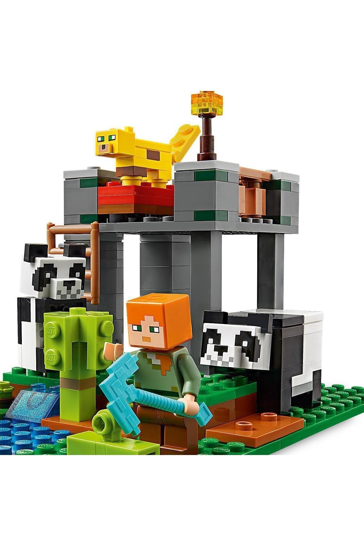 لگو و اسباب بازی های ساخت محور MINECRAFT PANDA NEST 21158 اورجینال LEGO