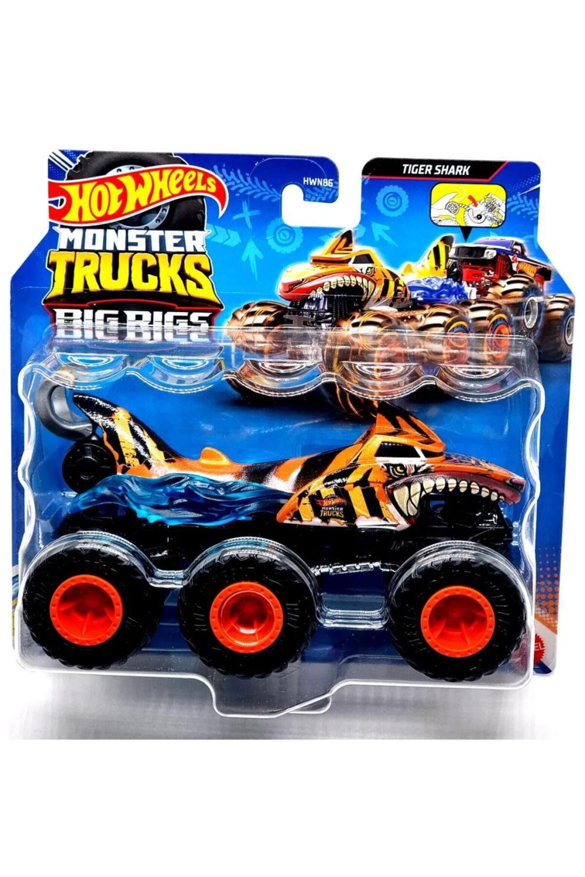 ماشین اسباب بازی کامیون های هیولا 1:64 اتومبیل جذاب ببر TIGER SHARK HWN86 HWN88 هات ویلز اورجینال HOT WHEELS