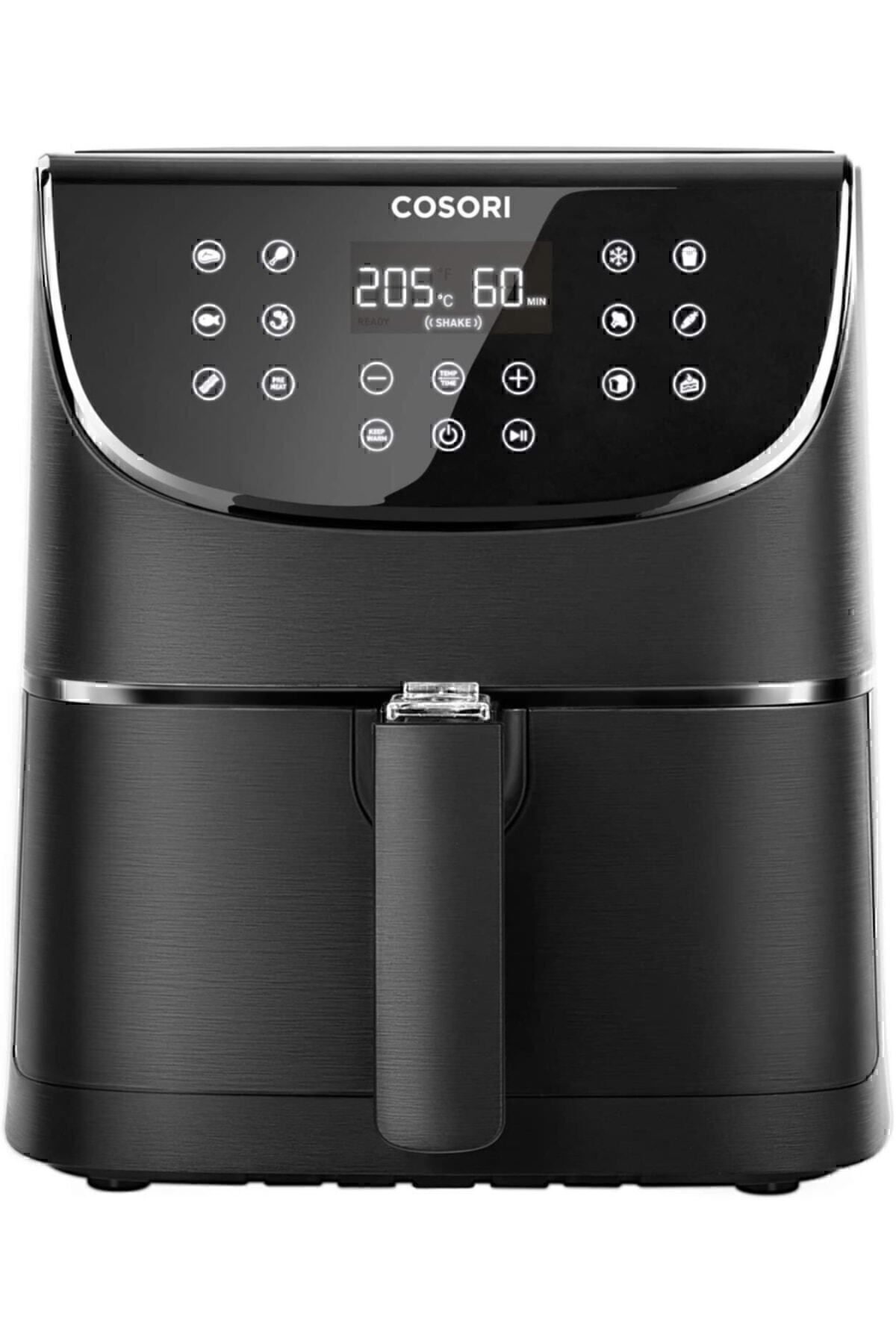 سرخ کن بدون روغن هوای گرم 5.5L XXL 1700W صفحه نمایش لمسی دیجیتال LED 11 برنامه اورجینال Genel Markalar