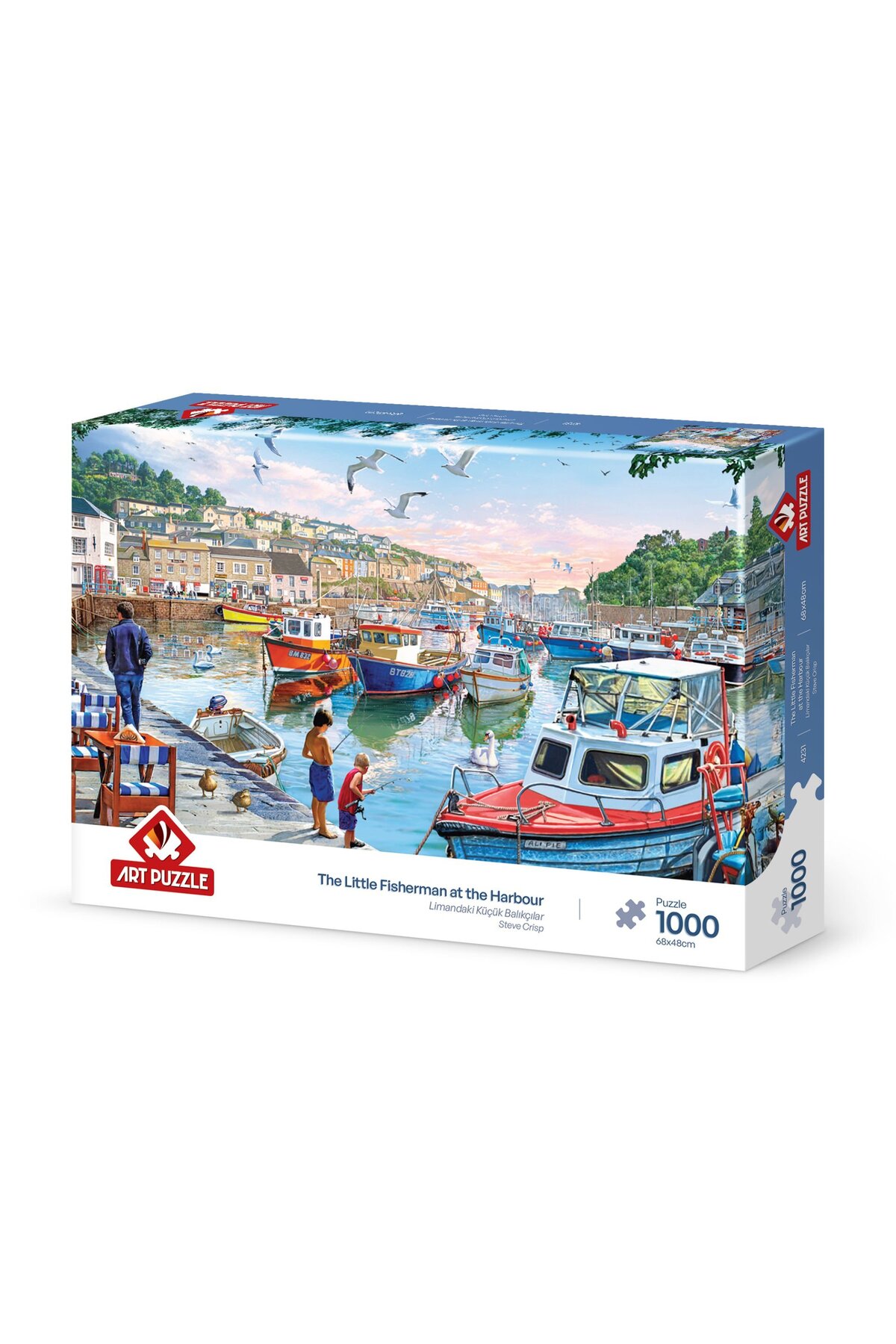 پازل 1000 تکه ماهیگیران کوچک در بندرگاه از ترکیه Art Puzzle