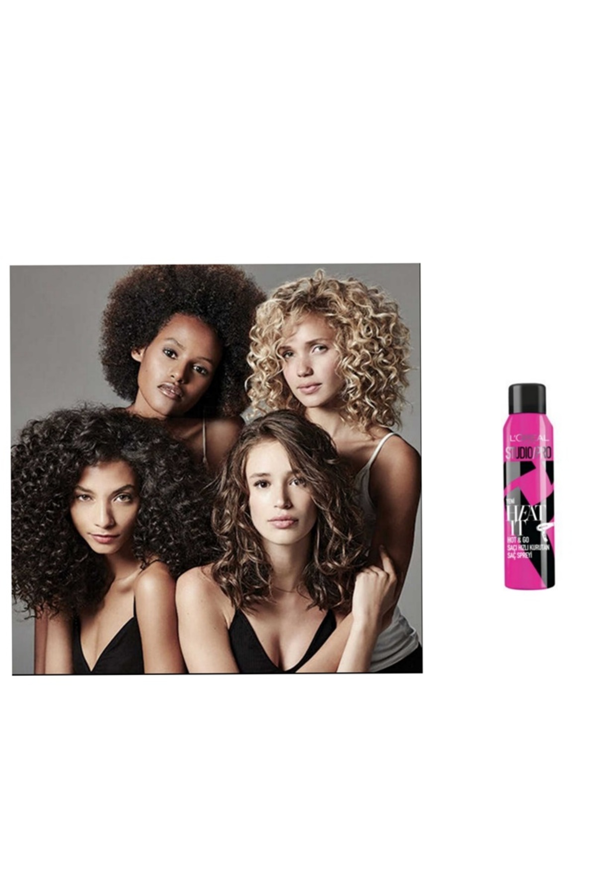 اسپری مو LOREAL PARIS STUDIO PRO HOT AND GO FAST BLOW DRYER SPRAY 150ML L'Oreal Paris